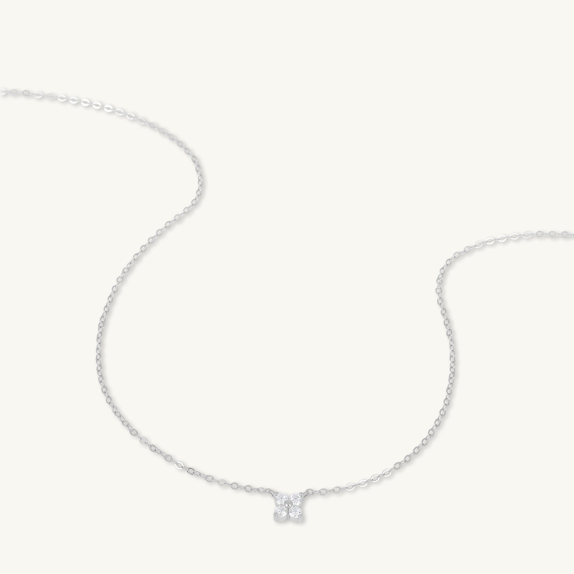 Clover Sapphire Chain Necklace - Camile & Stone