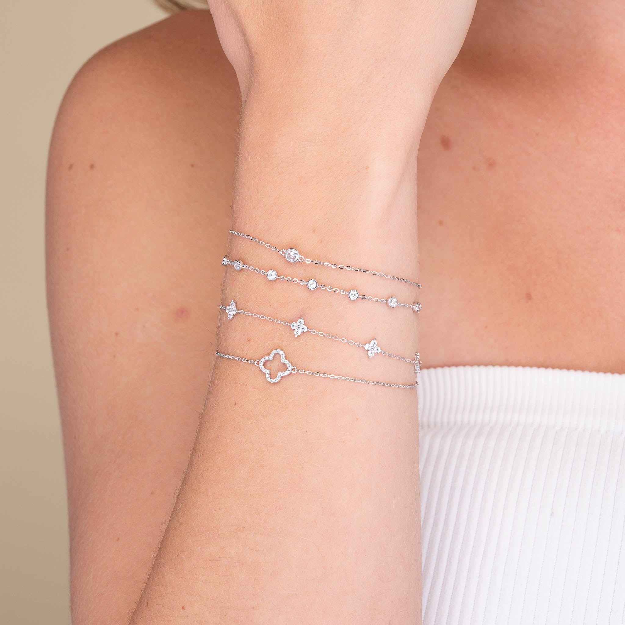 Clover Station Chain Bracelet - Camile & Stone