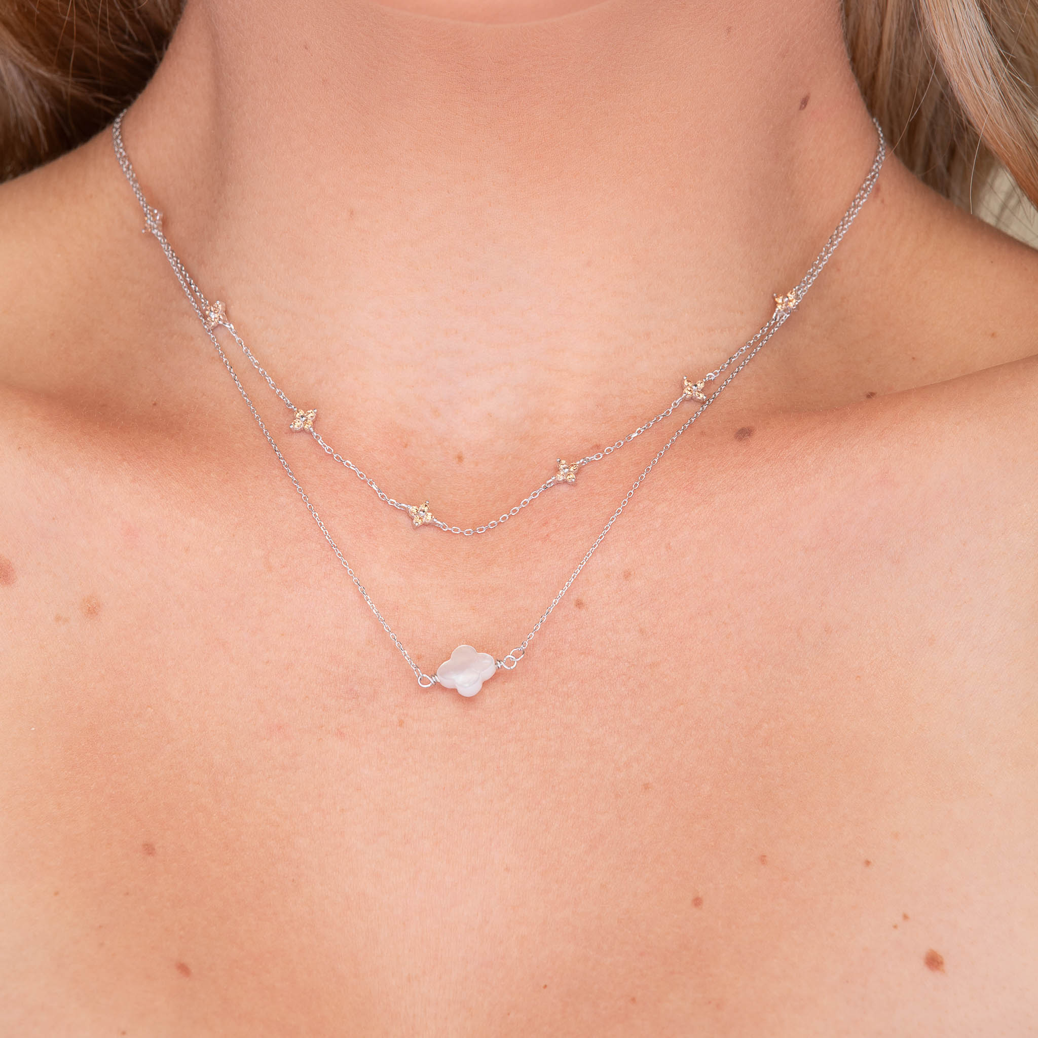 Clover Station Sapphire Necklace - Camile & Stone