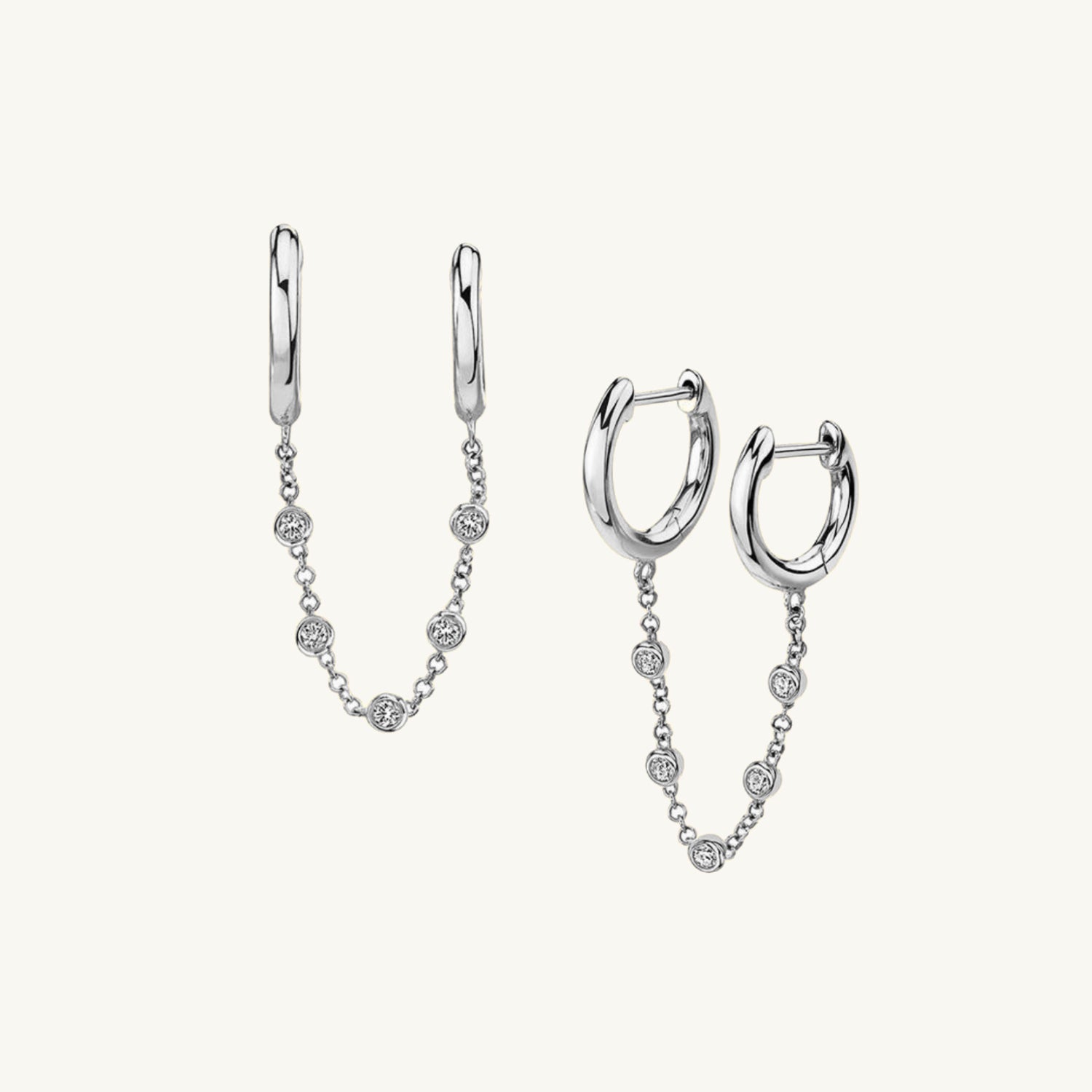 Dangling Sapphire Hoop Earrings - Camile & Stone
