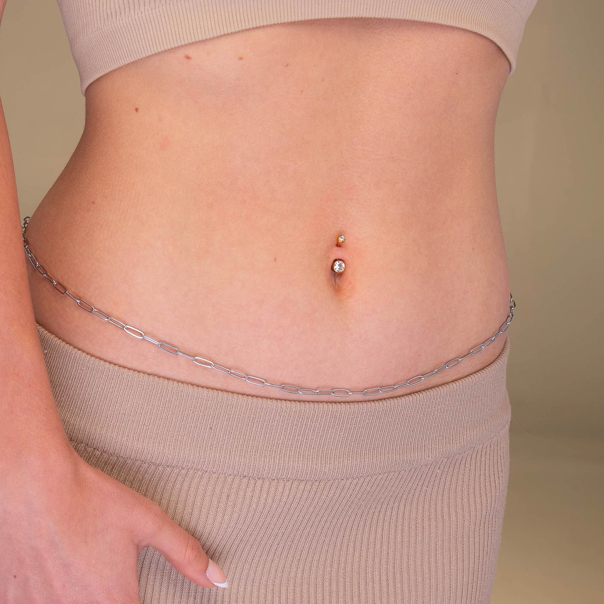 Double Bezel Titanium Belly Ring - Camile & Stone