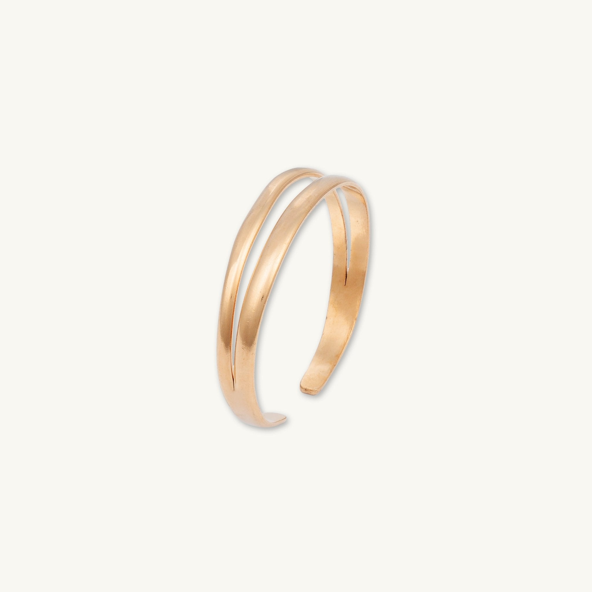 Double Open Cuff Statement Bangle - Camile & Stone