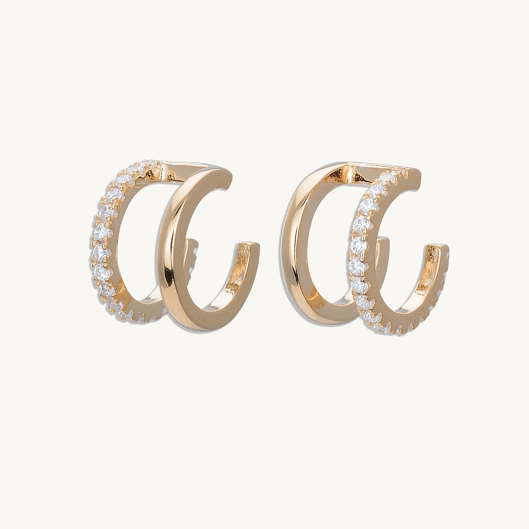 Double Sapphire Cuff Earrings - Camile & Stone