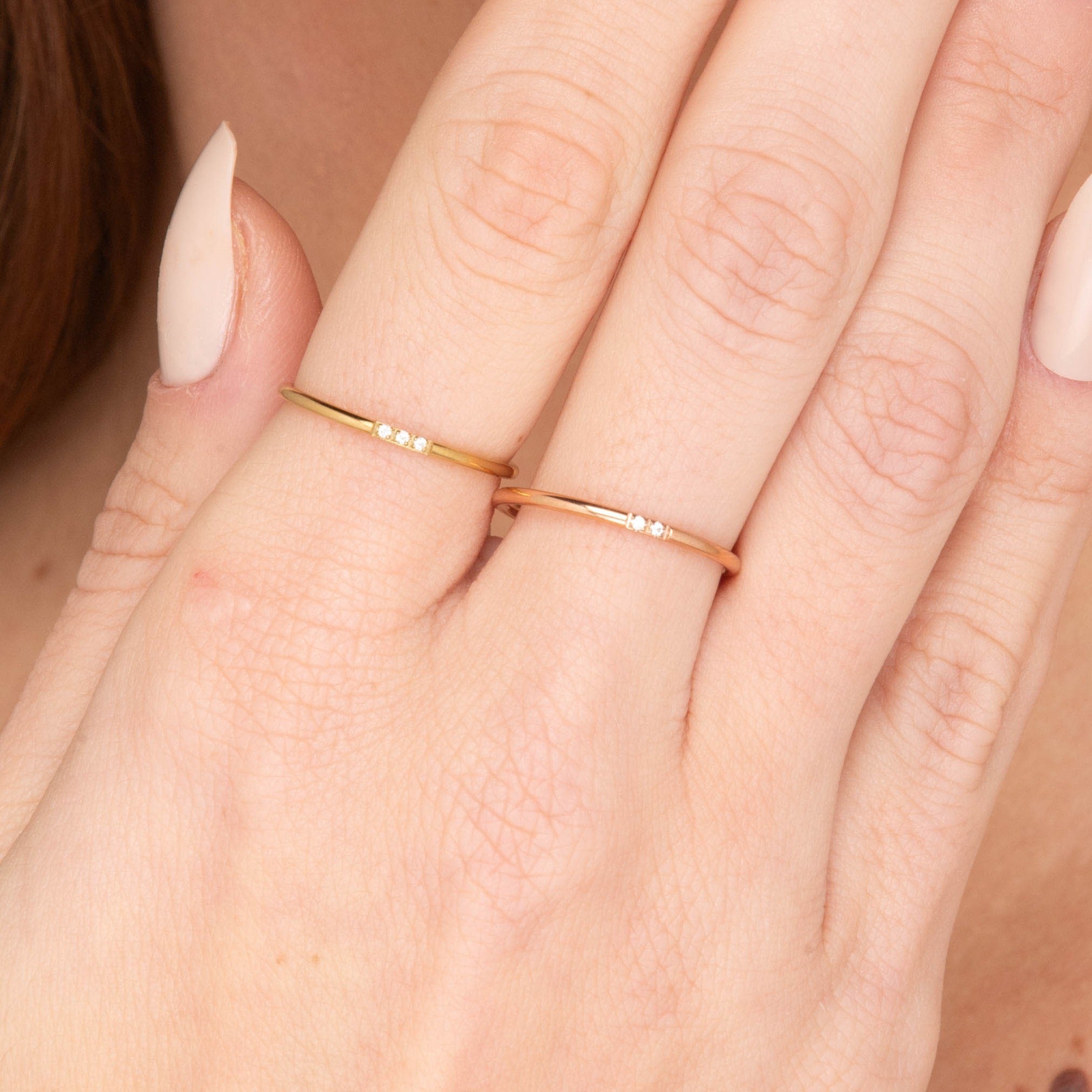 Duo Sapphire Stacking Ring - Camile & Stone