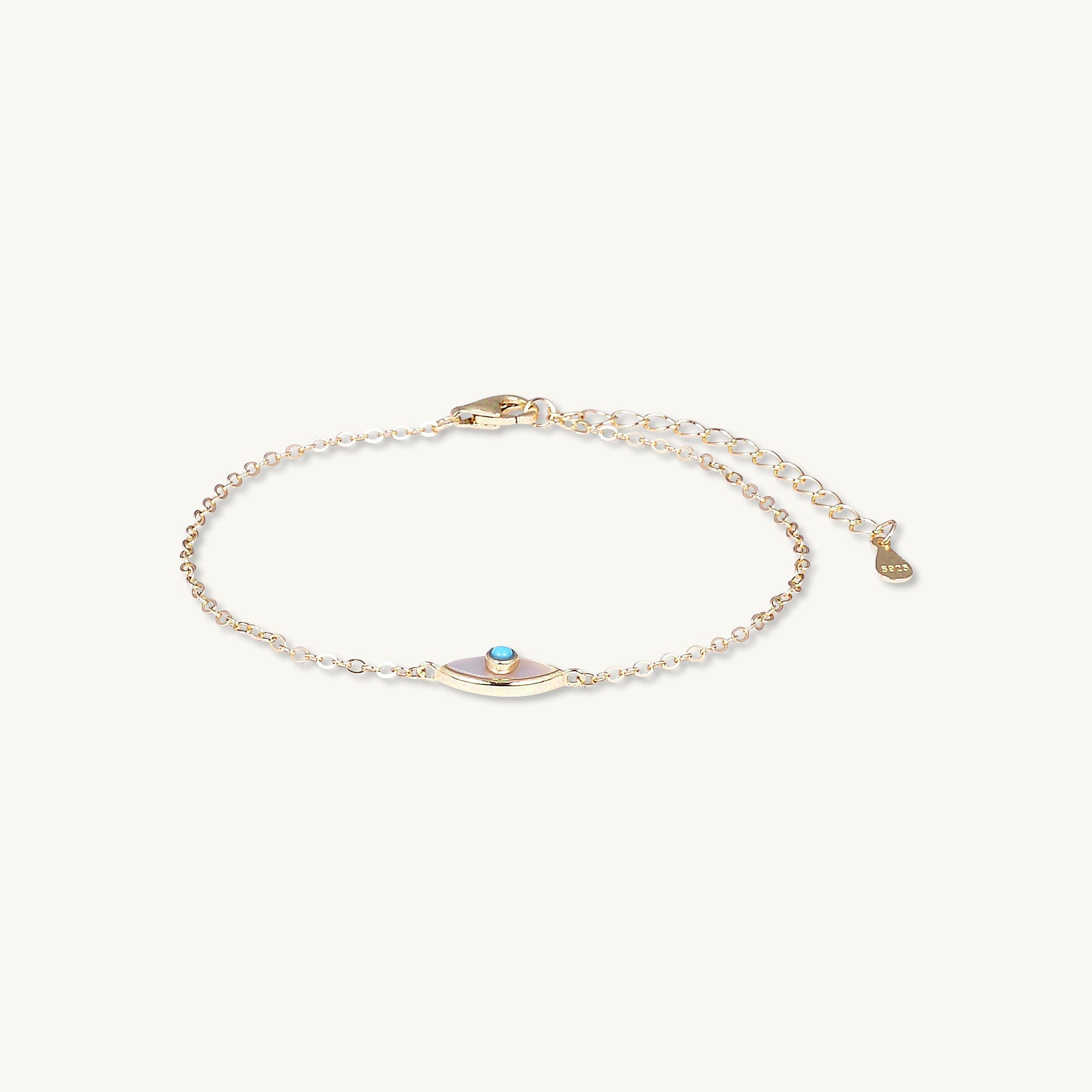 Evil Eye Mother Of Pearl Bracelet - Camile & Stone
