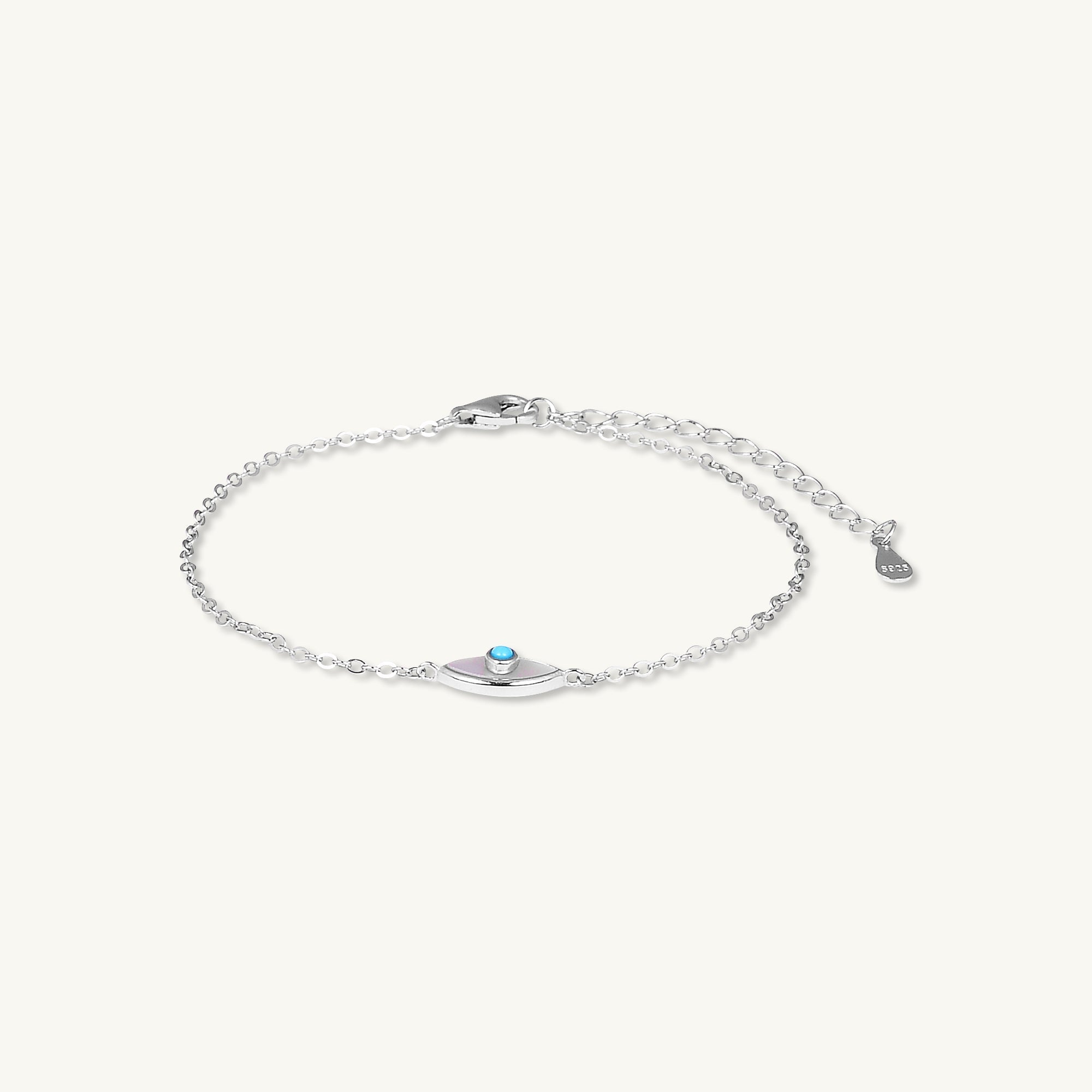 Evil Eye Mother Of Pearl Bracelet - Camile & Stone