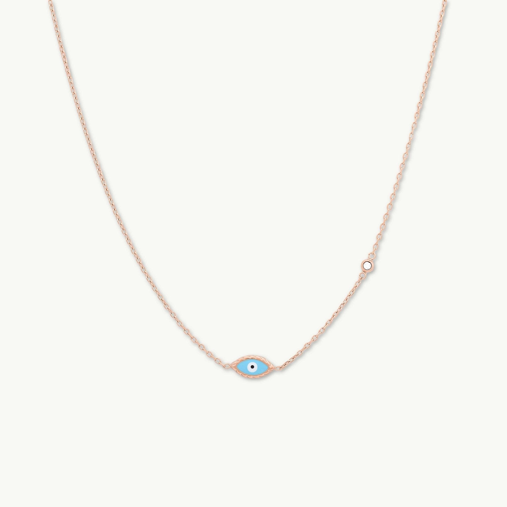 Evil Eye Turquoise Solitaire Necklace - Camile & Stone