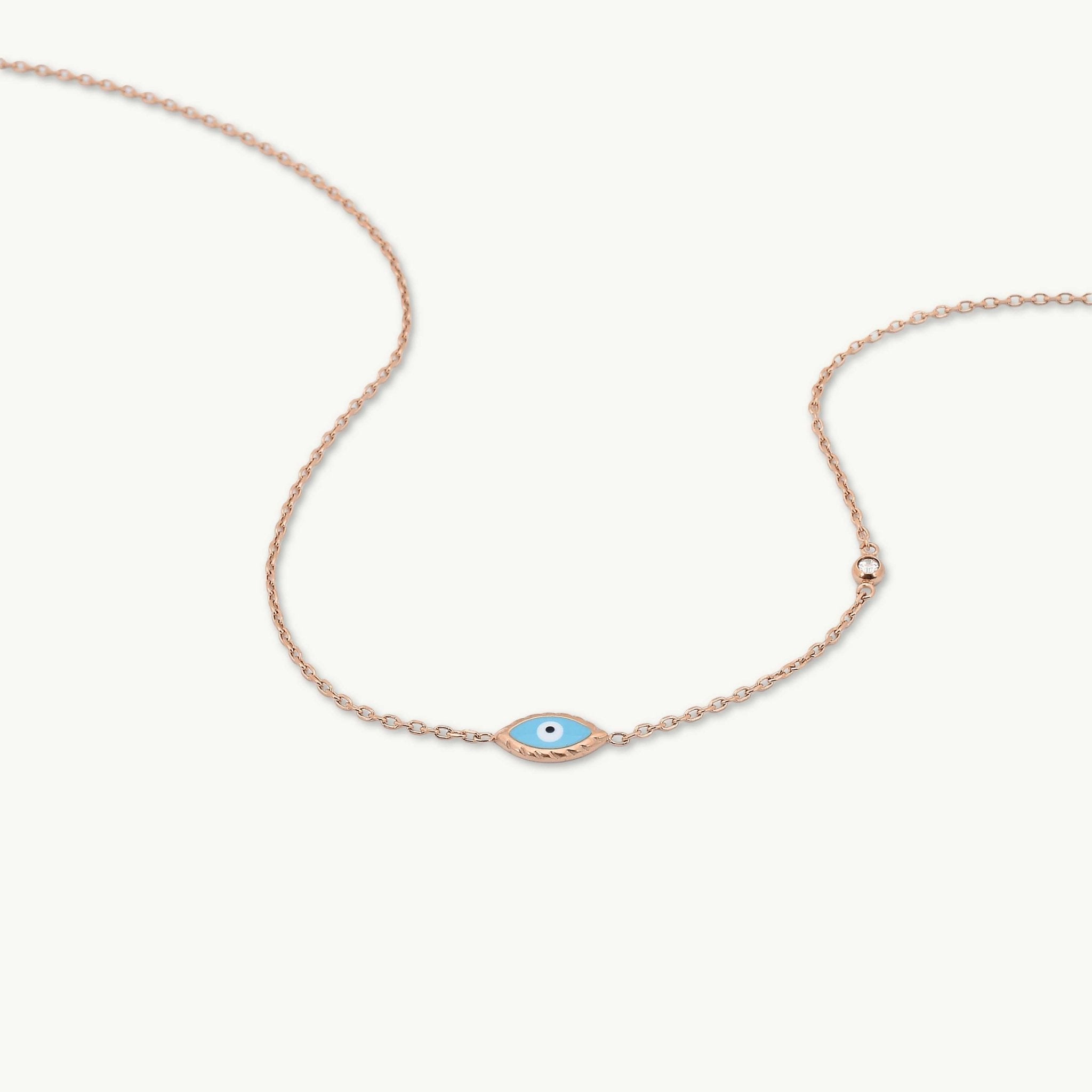 Evil Eye Turquoise Solitaire Necklace - Camile & Stone