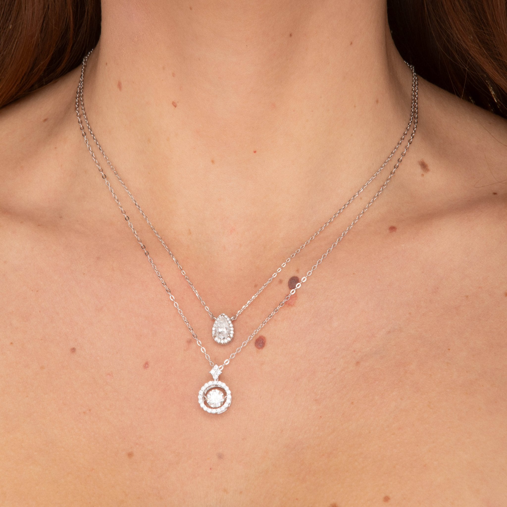 Floating Solitaire Moissanite Necklace 0.8 Carat - Camile & Stone