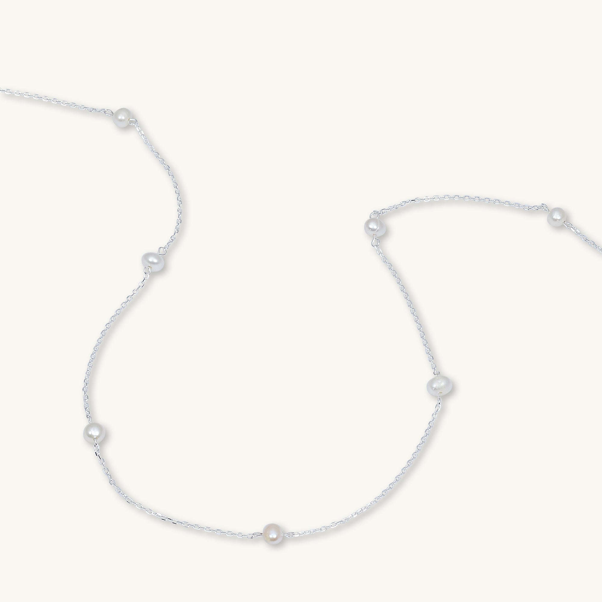Freshwater Pearl Station Necklace - Camile & Stone