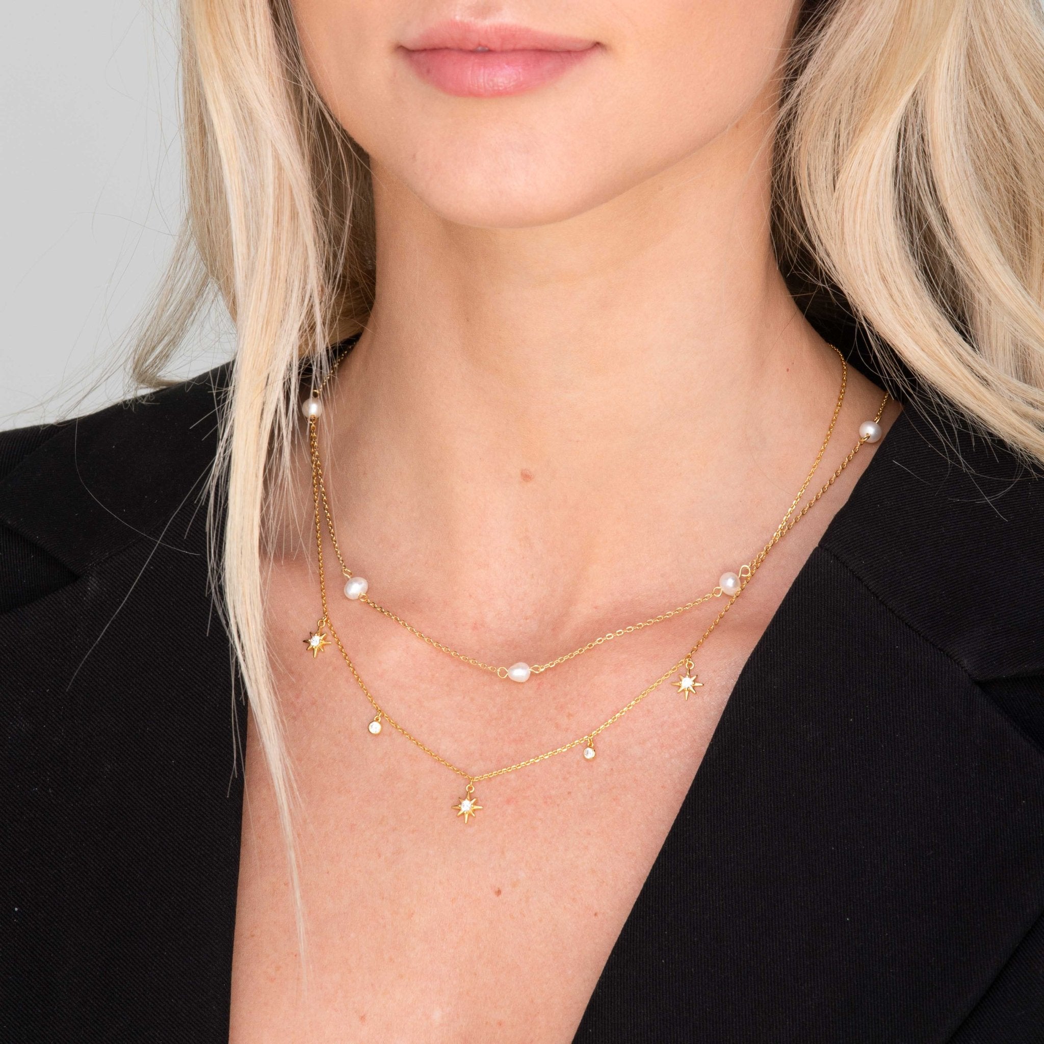 Freshwater Pearl Station Necklace - Camile & Stone