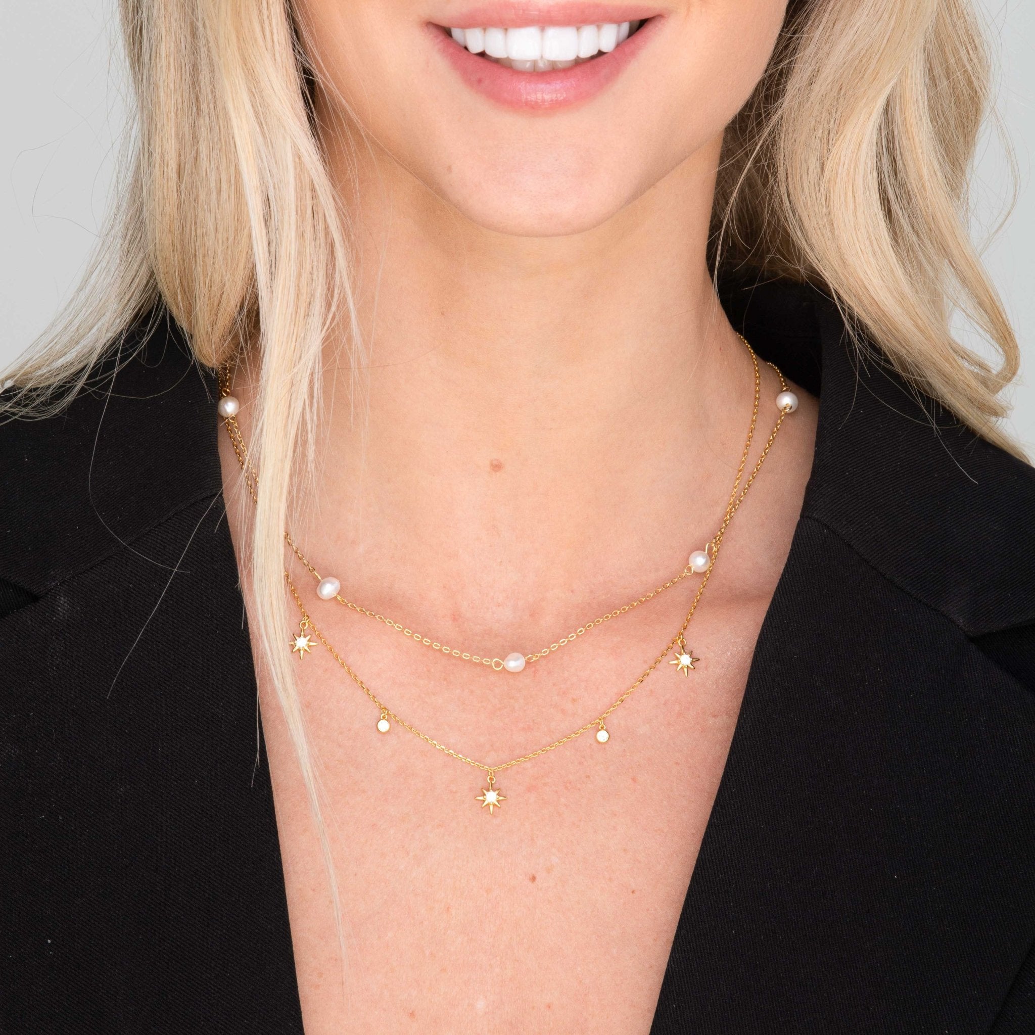 Freshwater Pearl Station Necklace - Camile & Stone