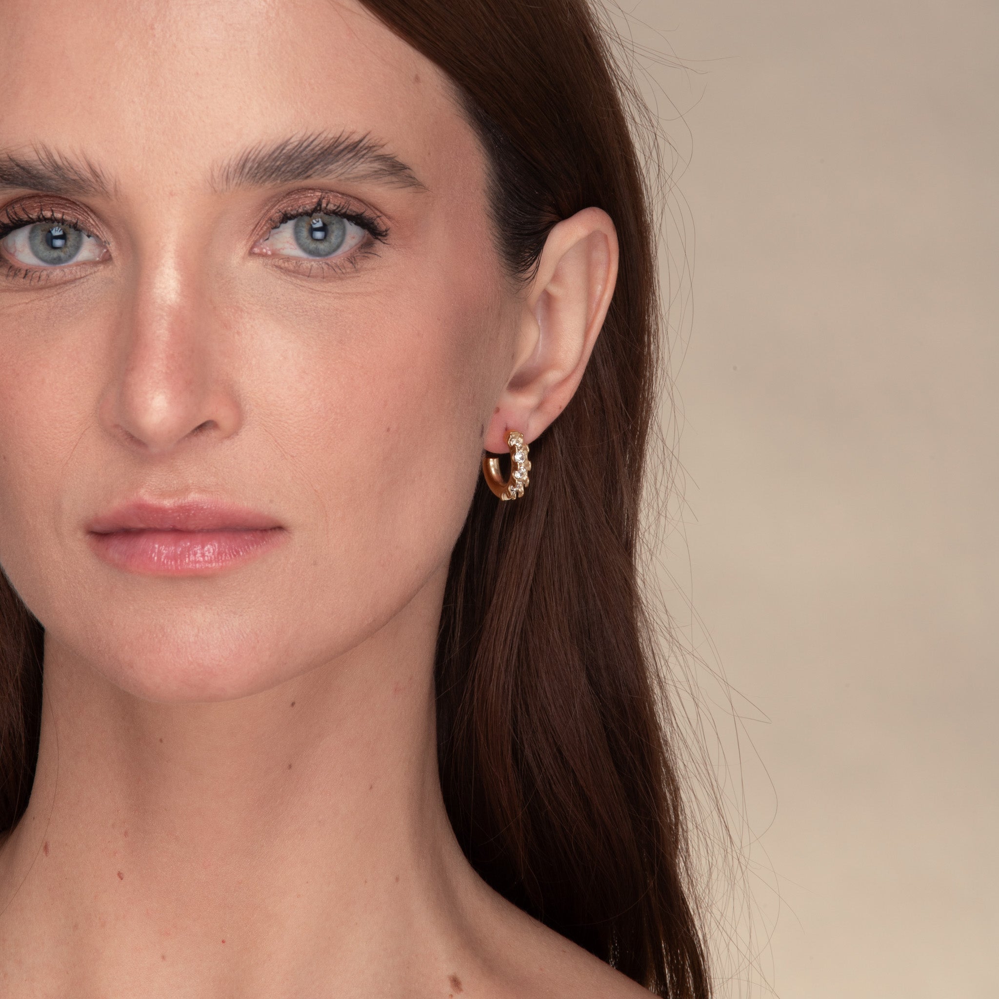 Gracie Zirconia Huggie Earrings - Camile & Stone