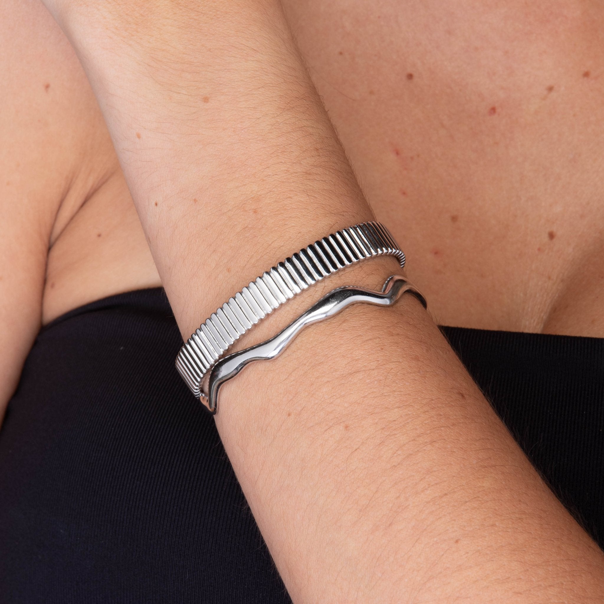 Harmony Open Cuff Bangle - Camile & Stone