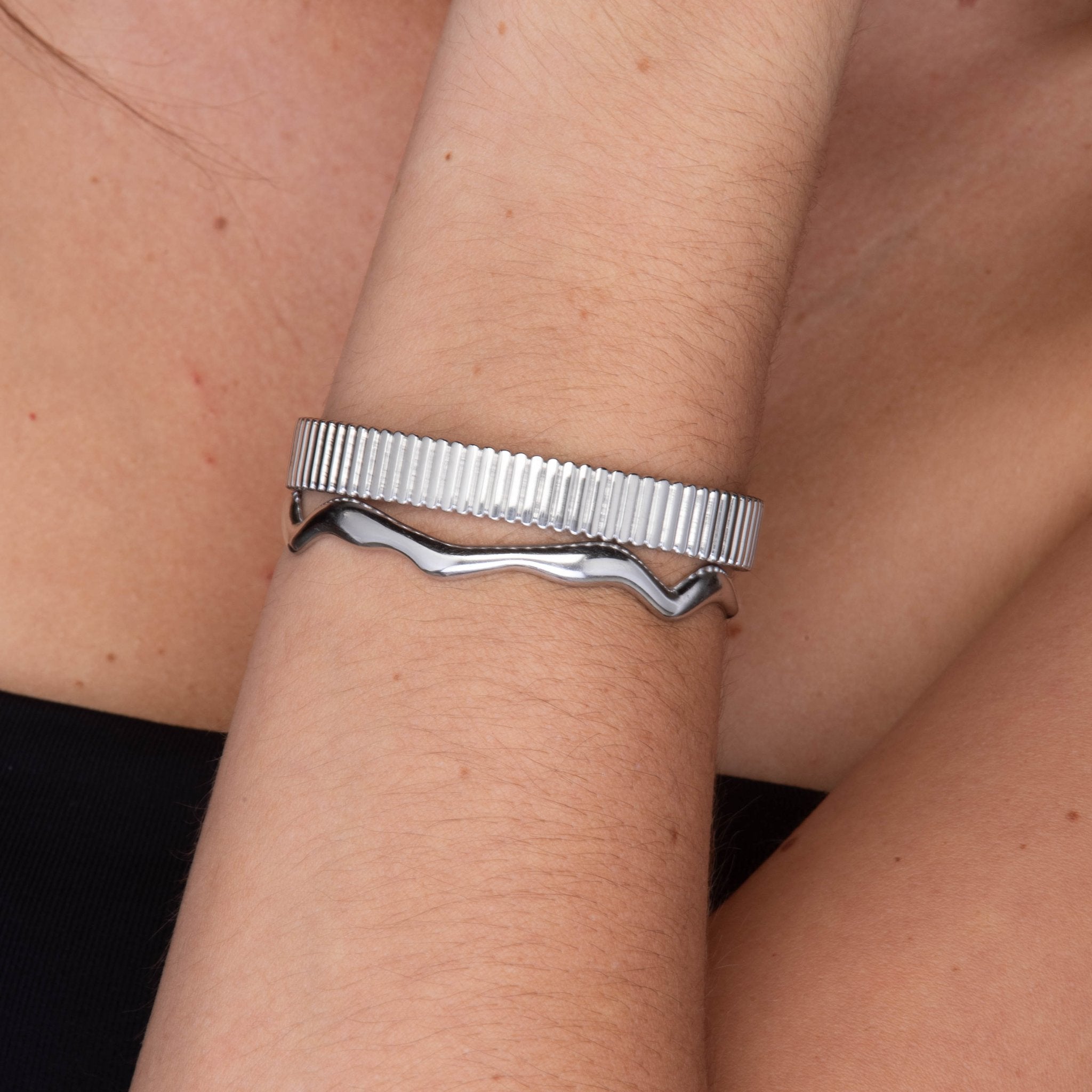 Harmony Open Cuff Bangle - Camile & Stone