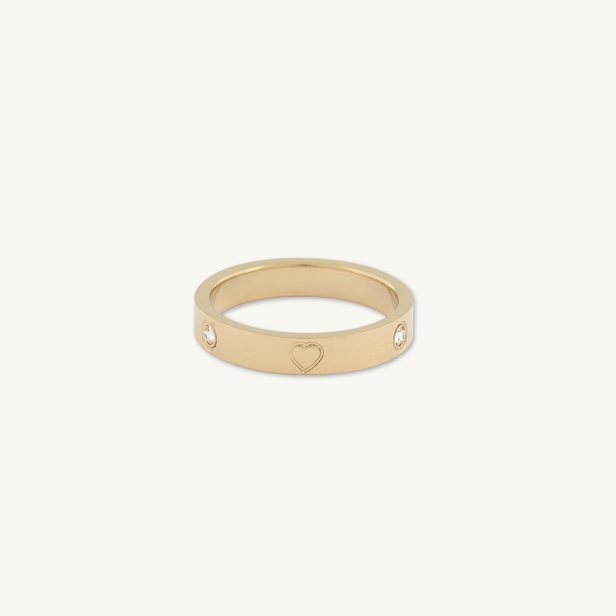 Heart Solitaire Stacker Ring - Camile & Stone