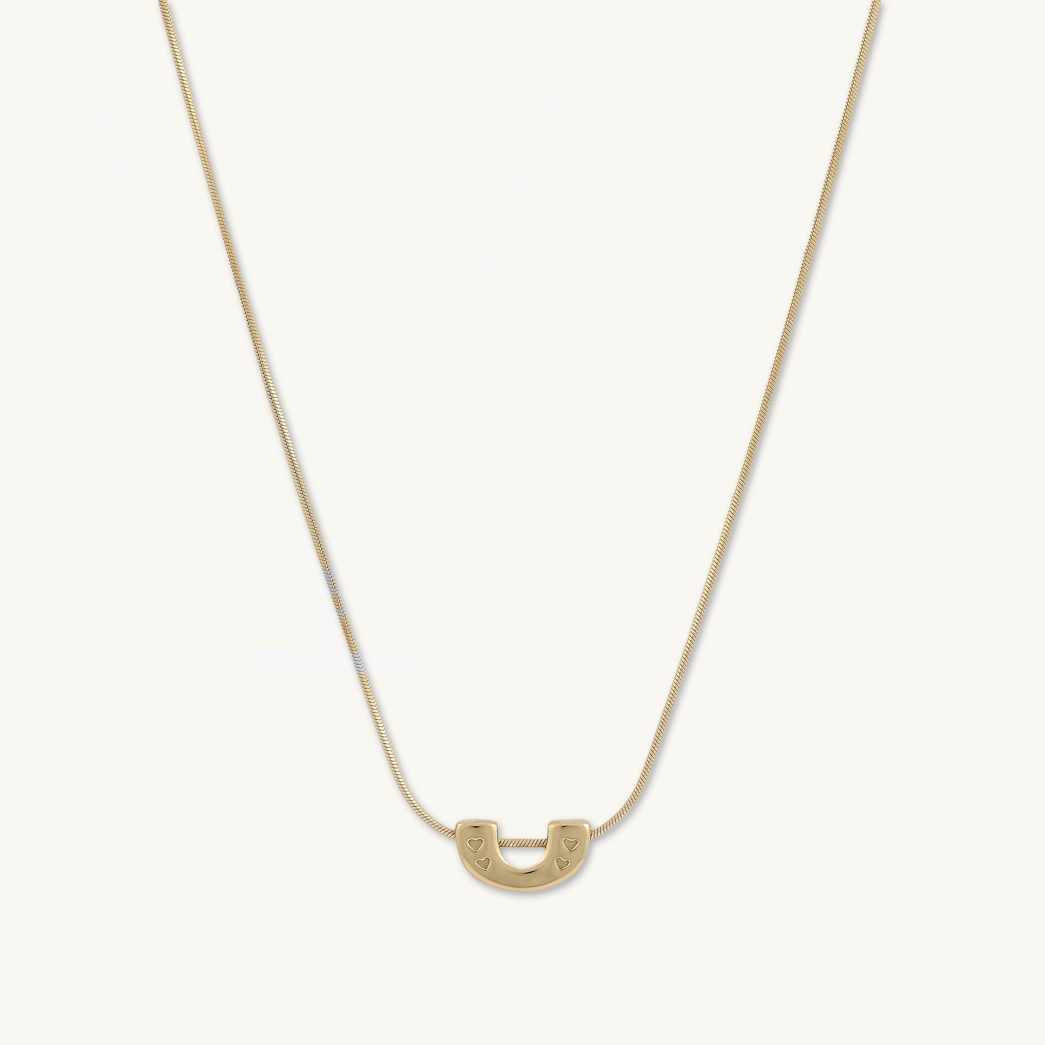 Horse Shoe Statement Snake Necklace - Camile & Stone
