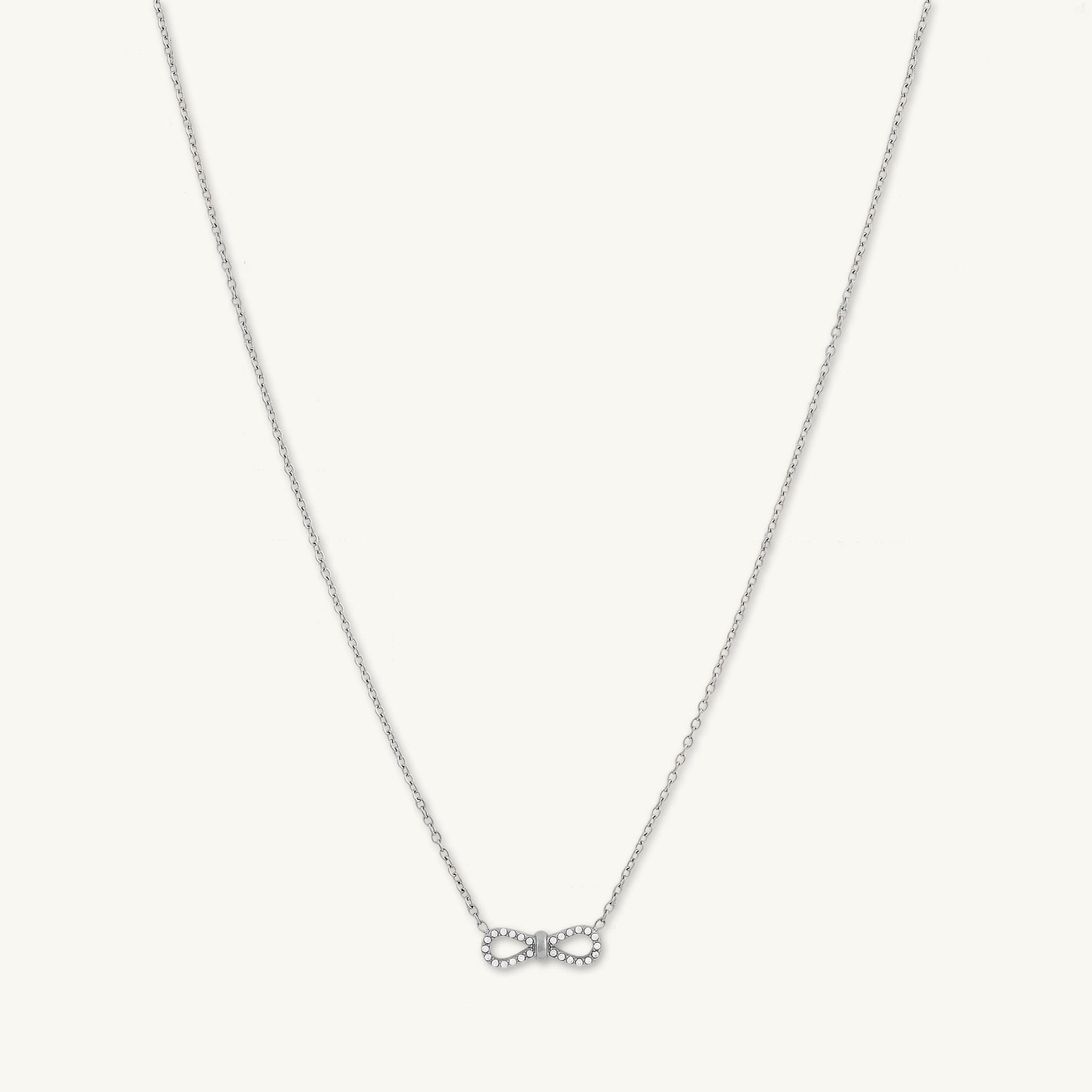 Infinity Ribbon Bow Necklace - Camile & Stone