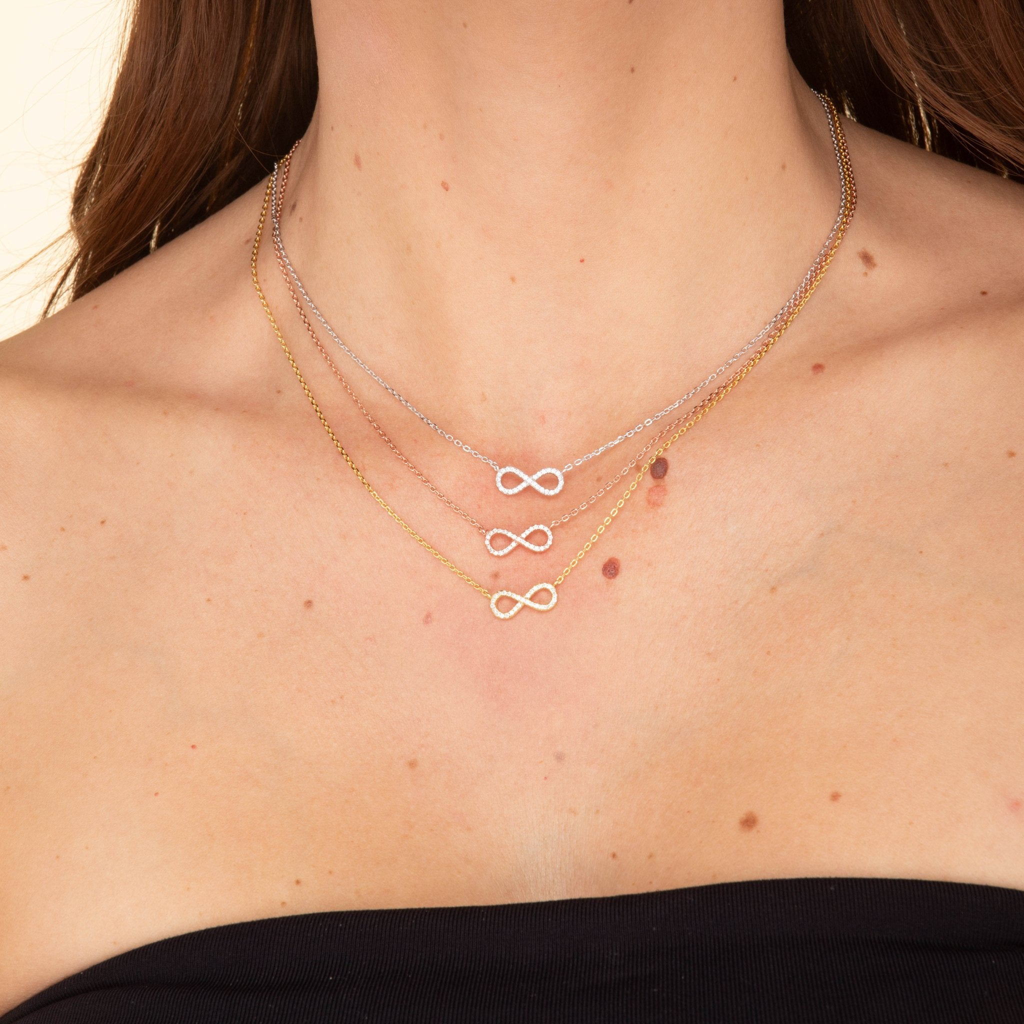 Infinity Sapphire Chain Necklace - Camile & Stone