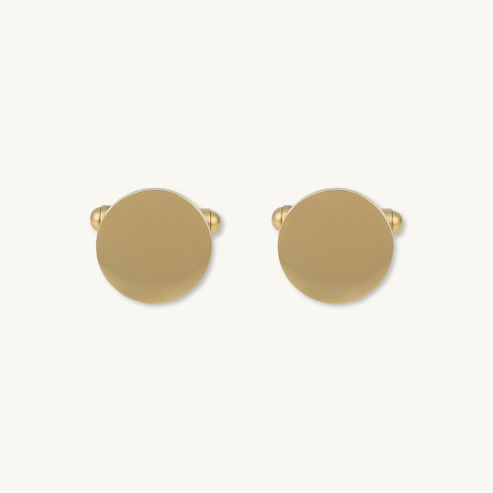 Initial Letter Personalised Engraved Circle Cufflinks - Camile & Stone