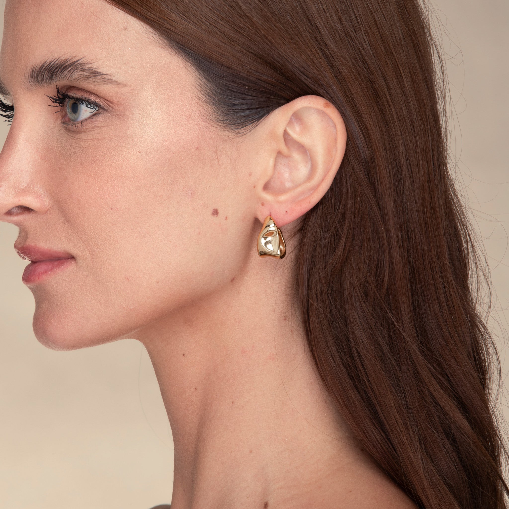 Iris Huggie Stud Earrings - Camile & Stone