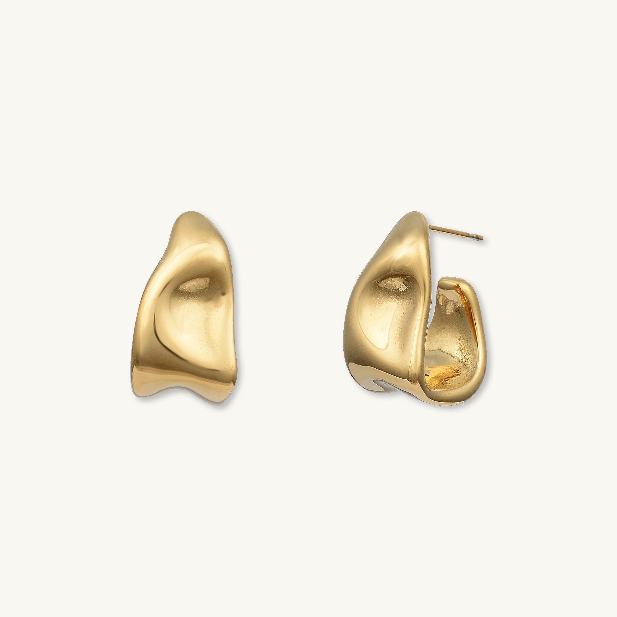 Iris Huggie Stud Earrings - Camile & Stone
