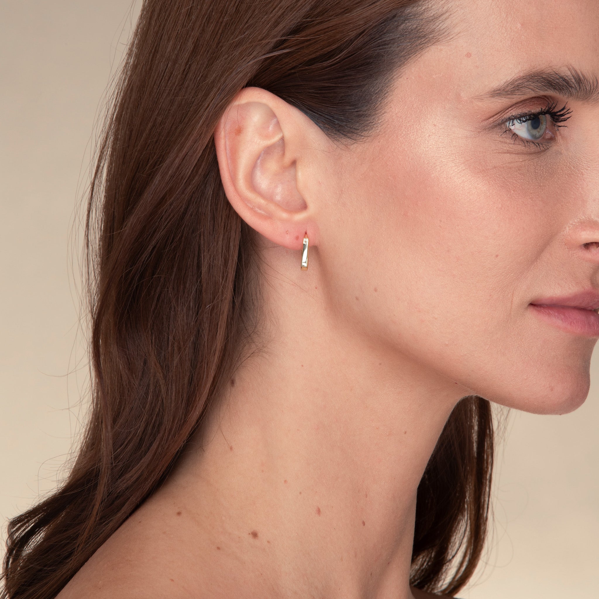 Irregular Triangle Statement Huggie Earrings - Camile & Stone