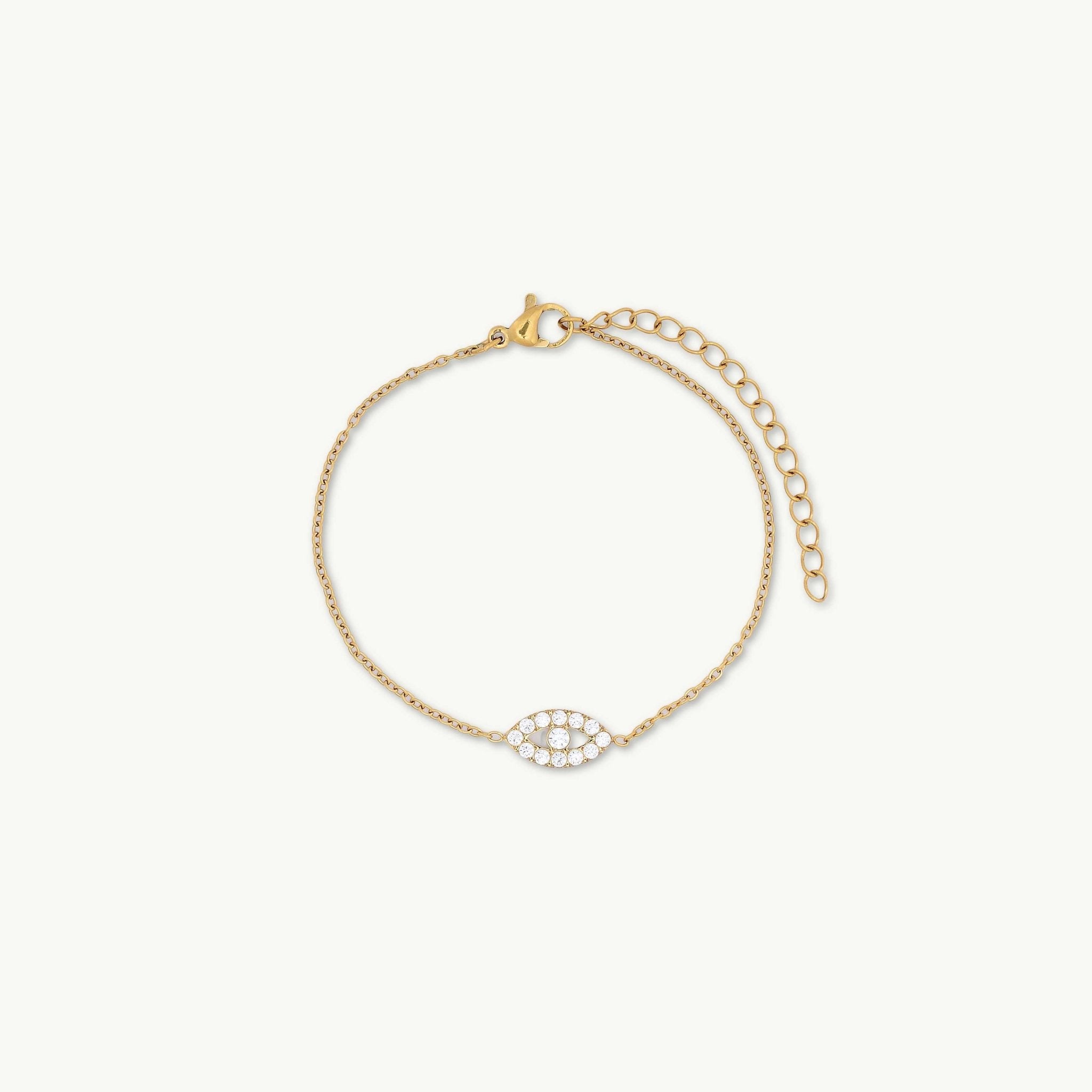 Ivy Evil Eye Sapphire Bracelet - Camile & Stone