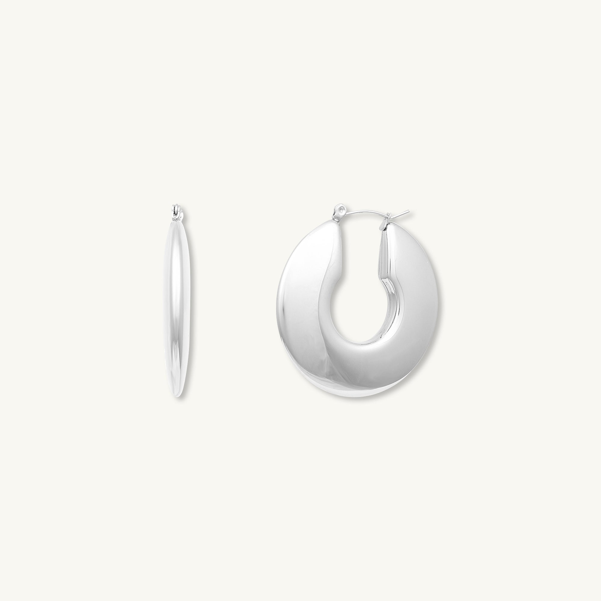 Jasmine Dome Hoop Earrings - Camile & Stone