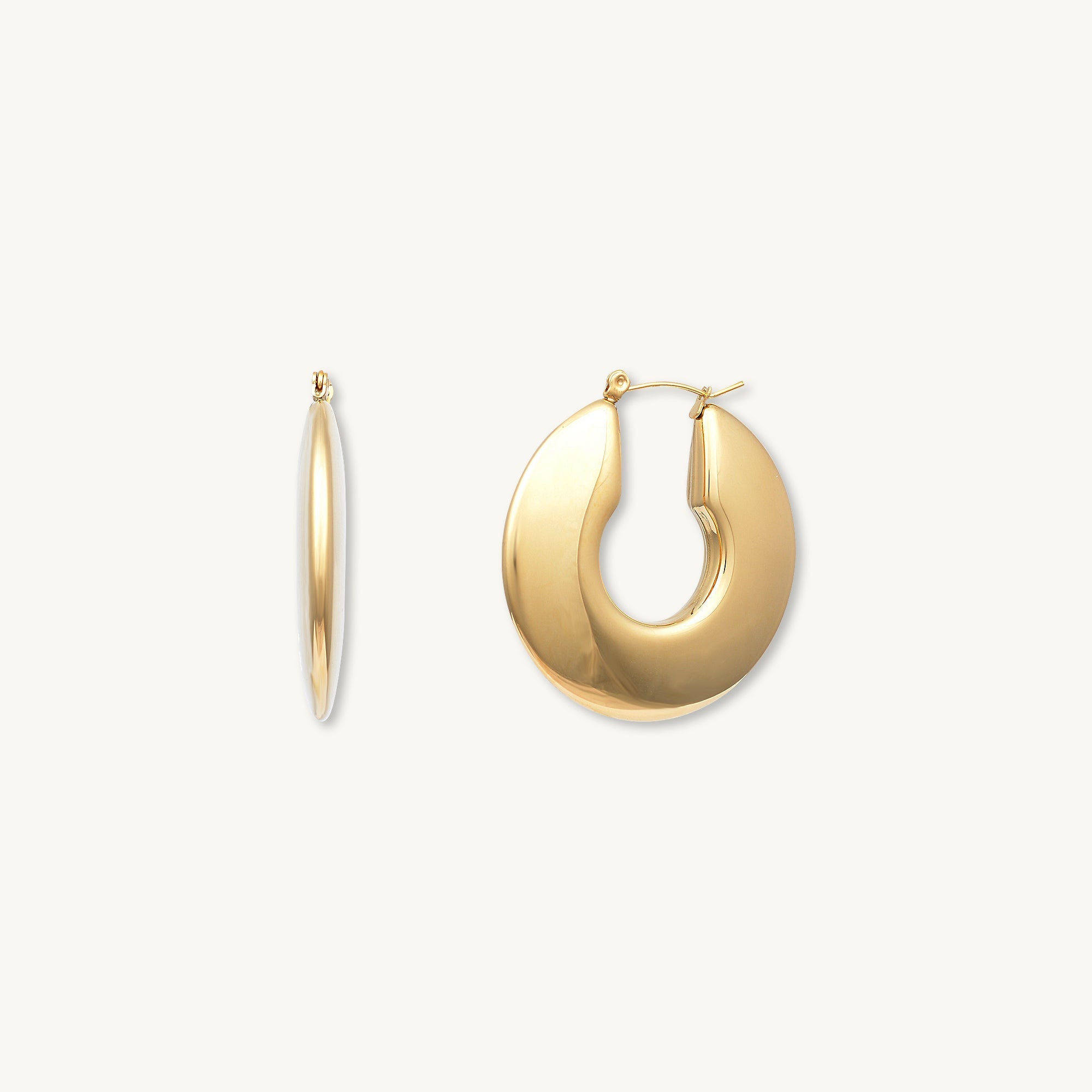Jasmine Dome Hoop Earrings - Camile & Stone