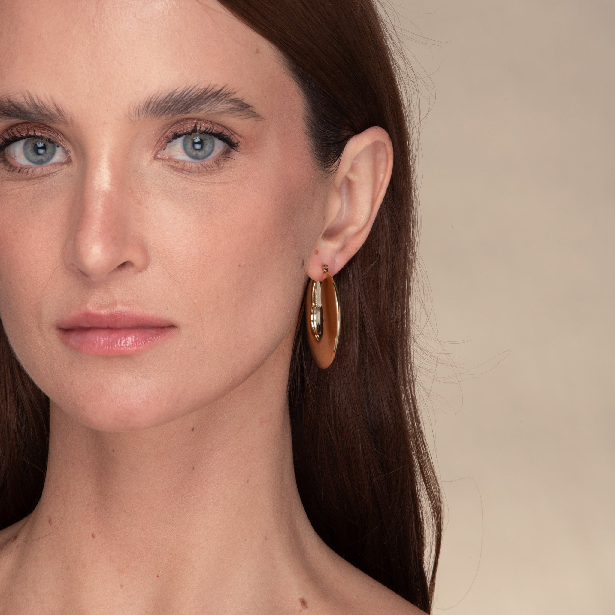 Jasmine Dome Hoop Earrings - Camile & Stone