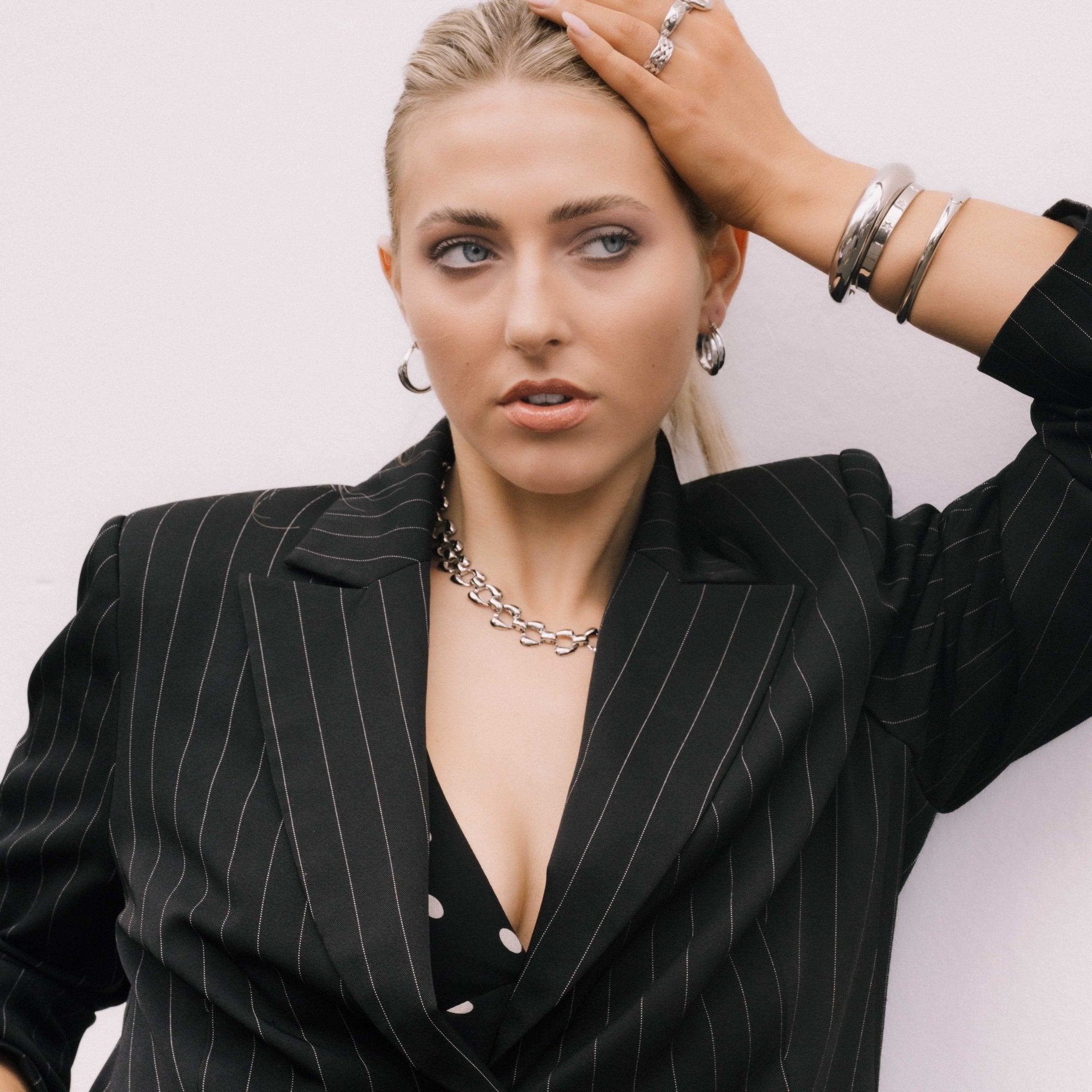 Jordan Twist Statement Hoop Earrings - Camile & Stone