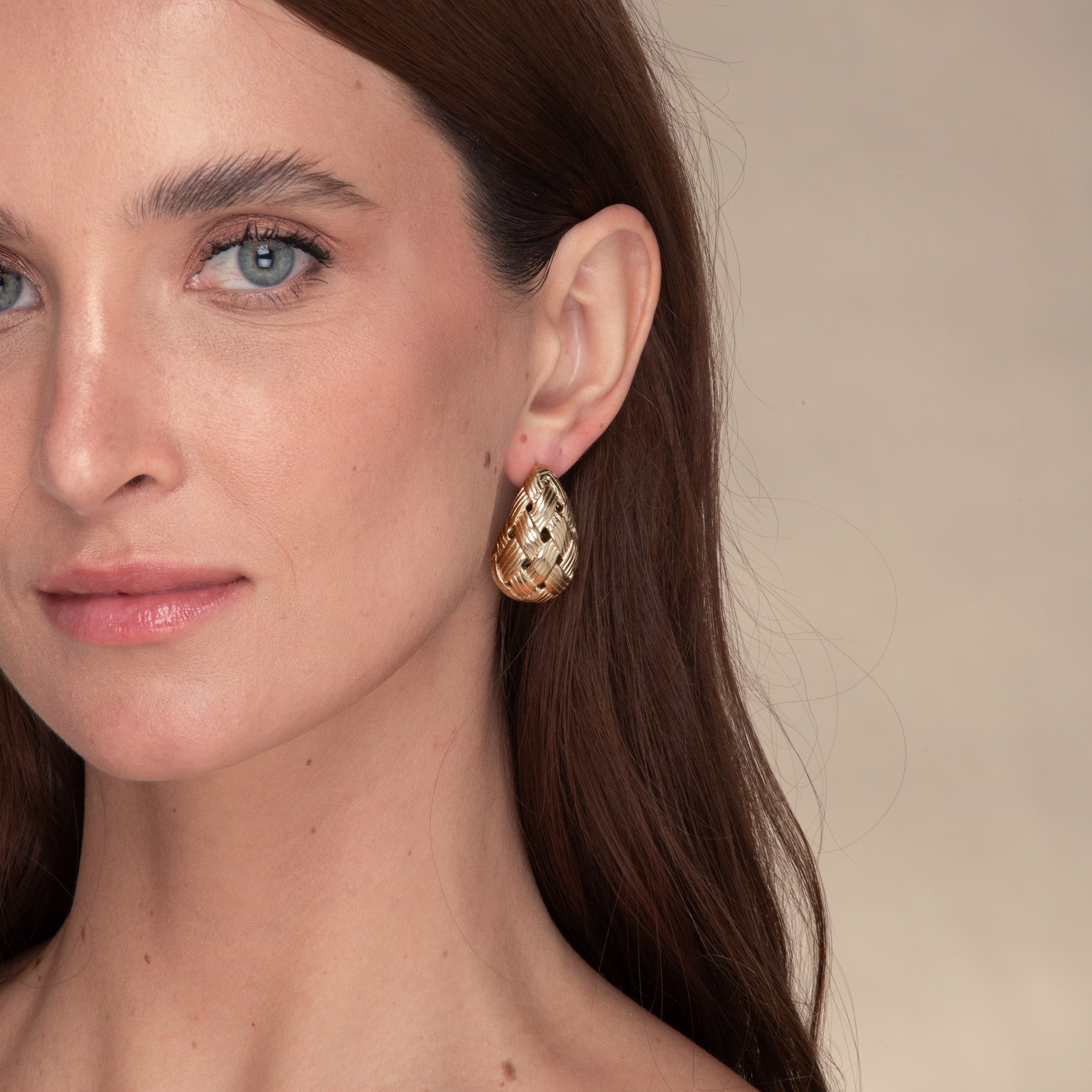 Juliette Weave Dome Earrings - Camile & Stone