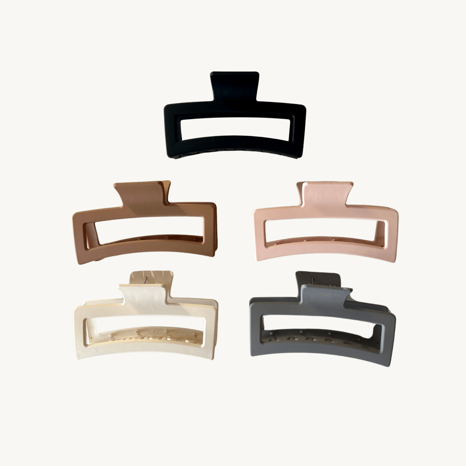 Large Rectangle Hair Claw Clip - Camile & Stone