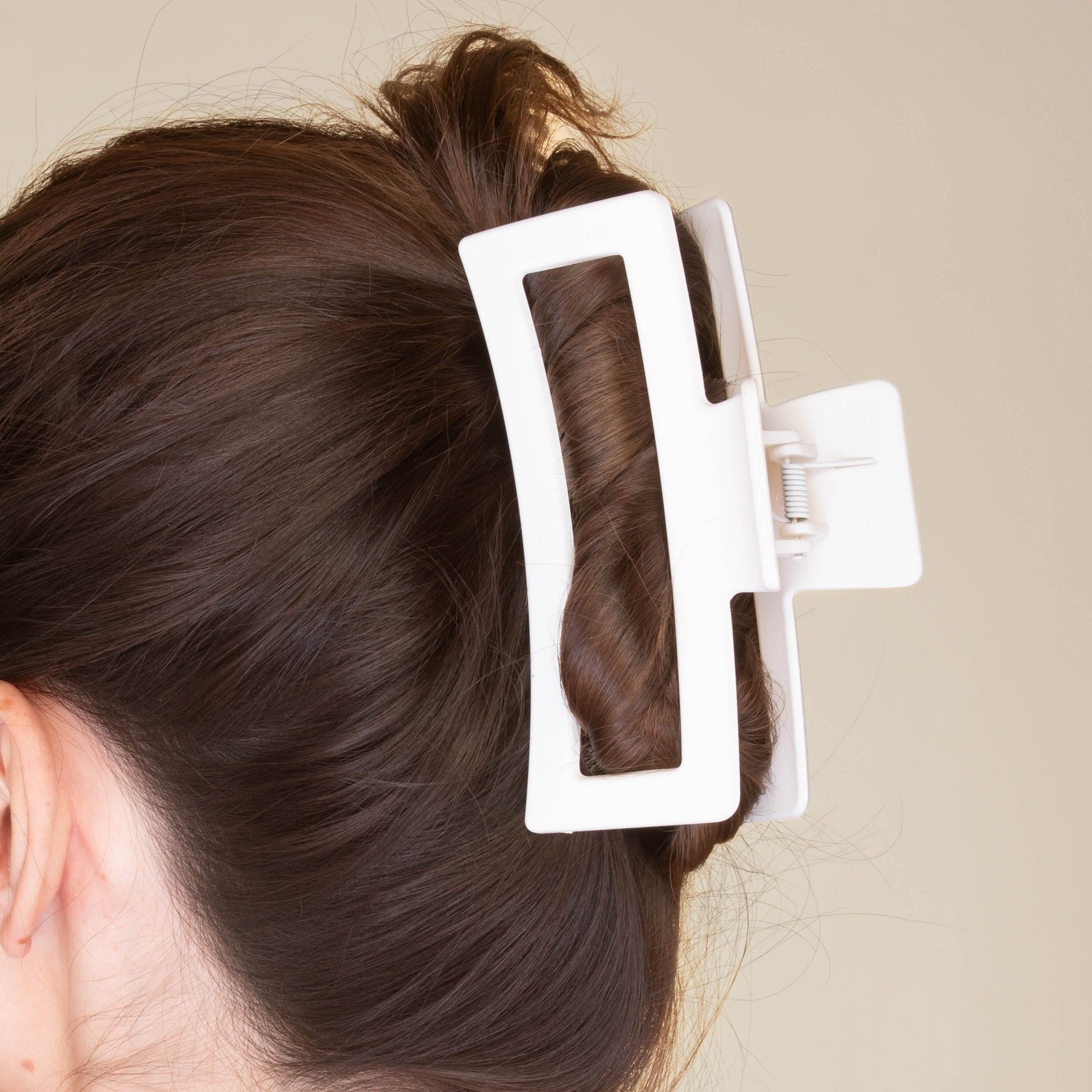 Large Rectangle Hair Claw Clip - Camile & Stone