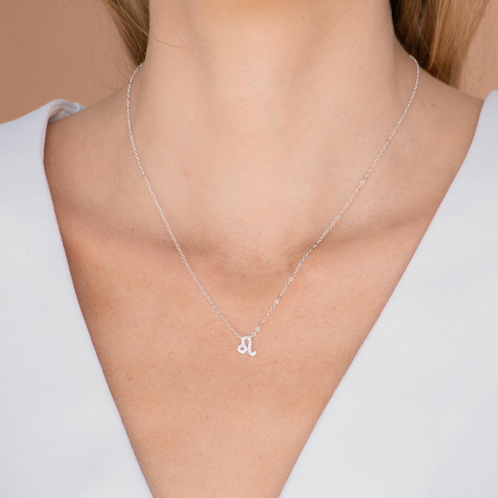 Leo Sapphire Charm Zodiac Star Sign Necklace - Camile & Stone