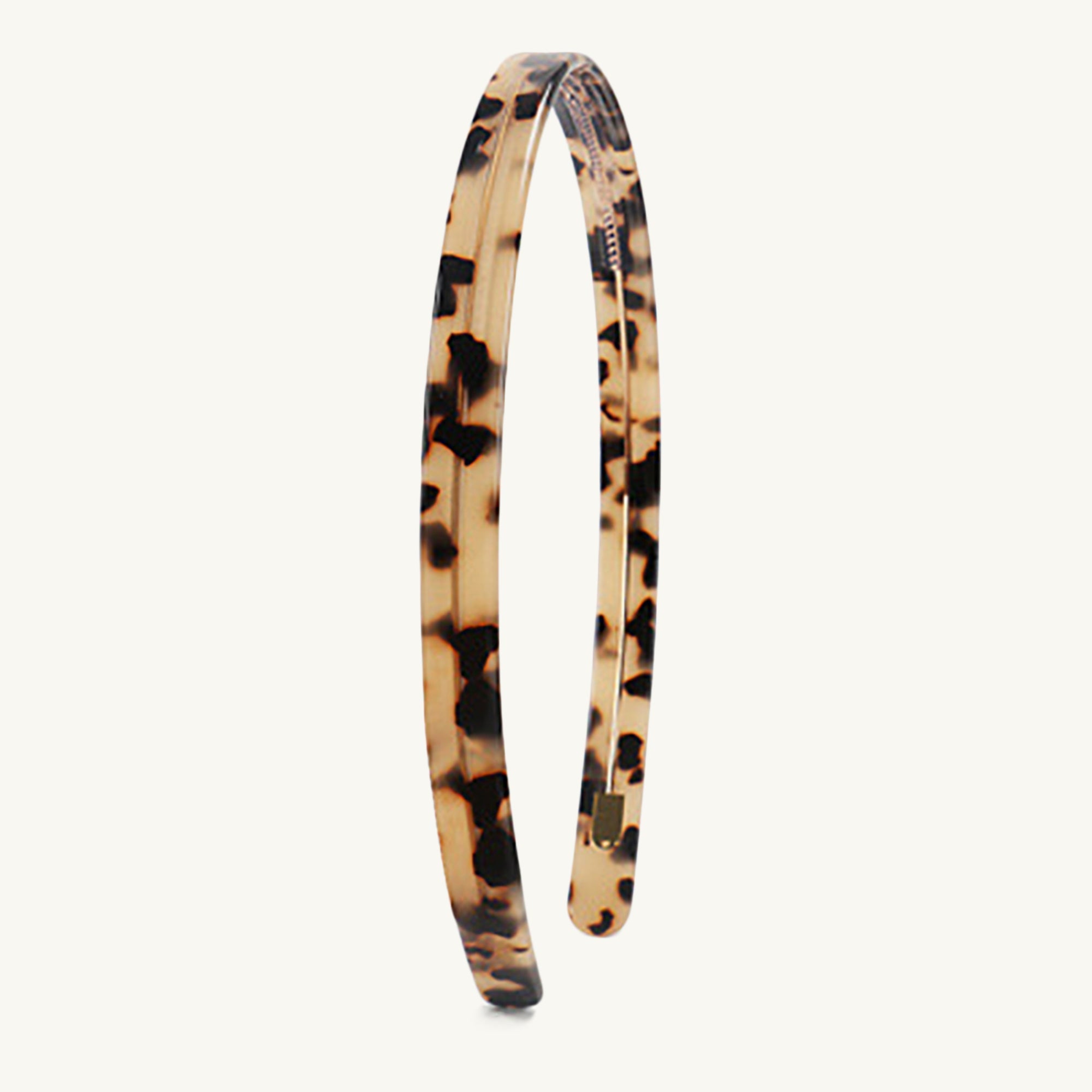 Light Tortoiseshell 1cm French Headband - Camile & Stone