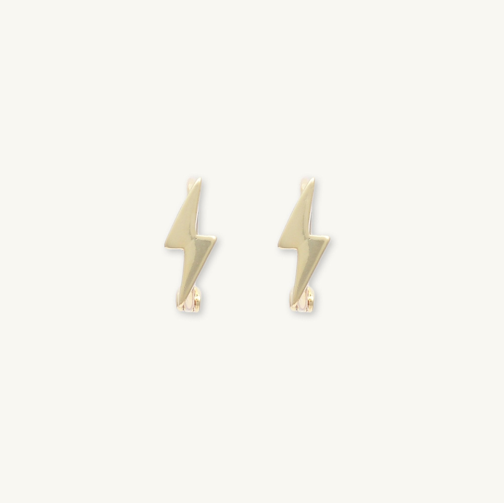 Lightning Bolt Huggie Hoops - Camile & Stone