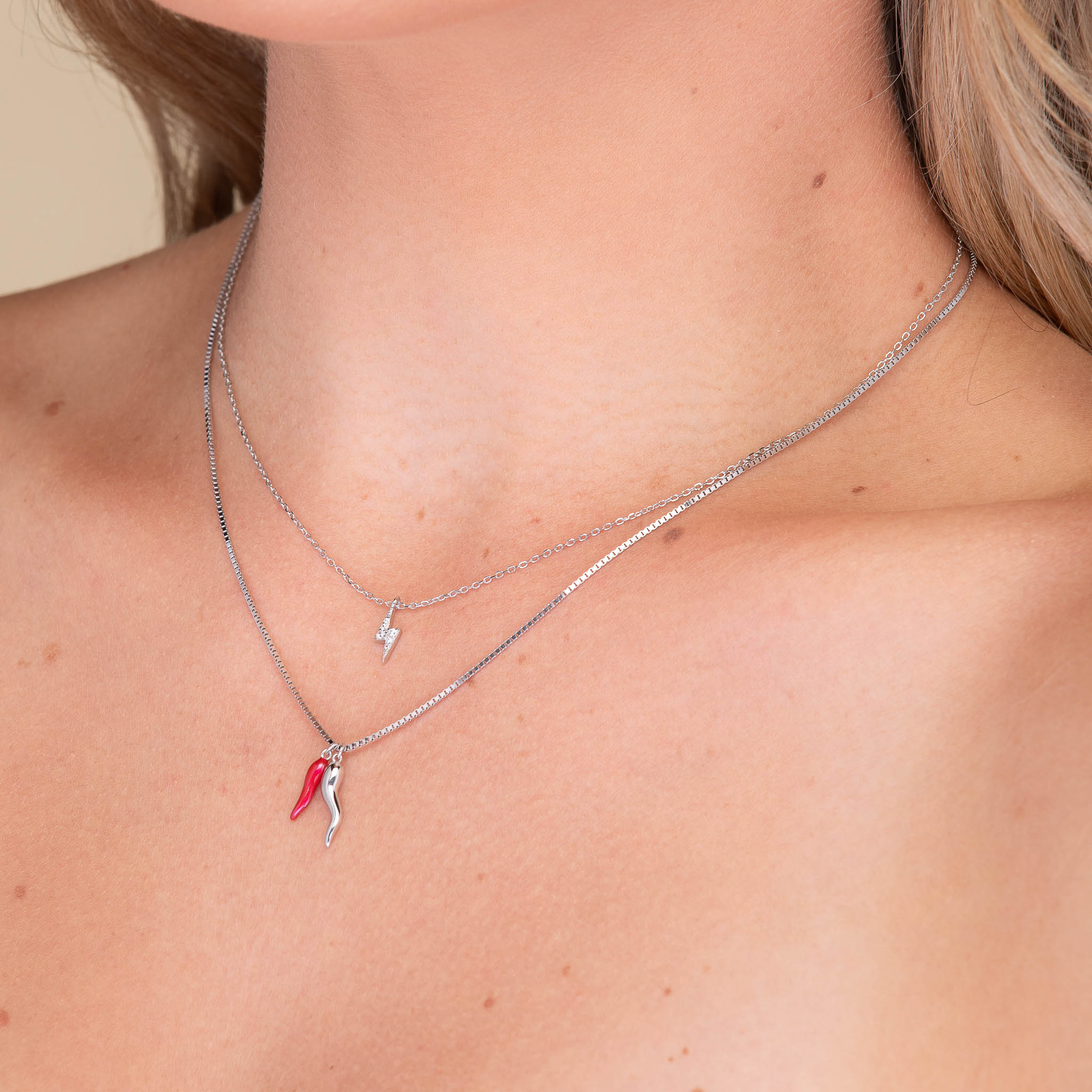 Lightning Bolt Sapphire Necklace - Camile & Stone