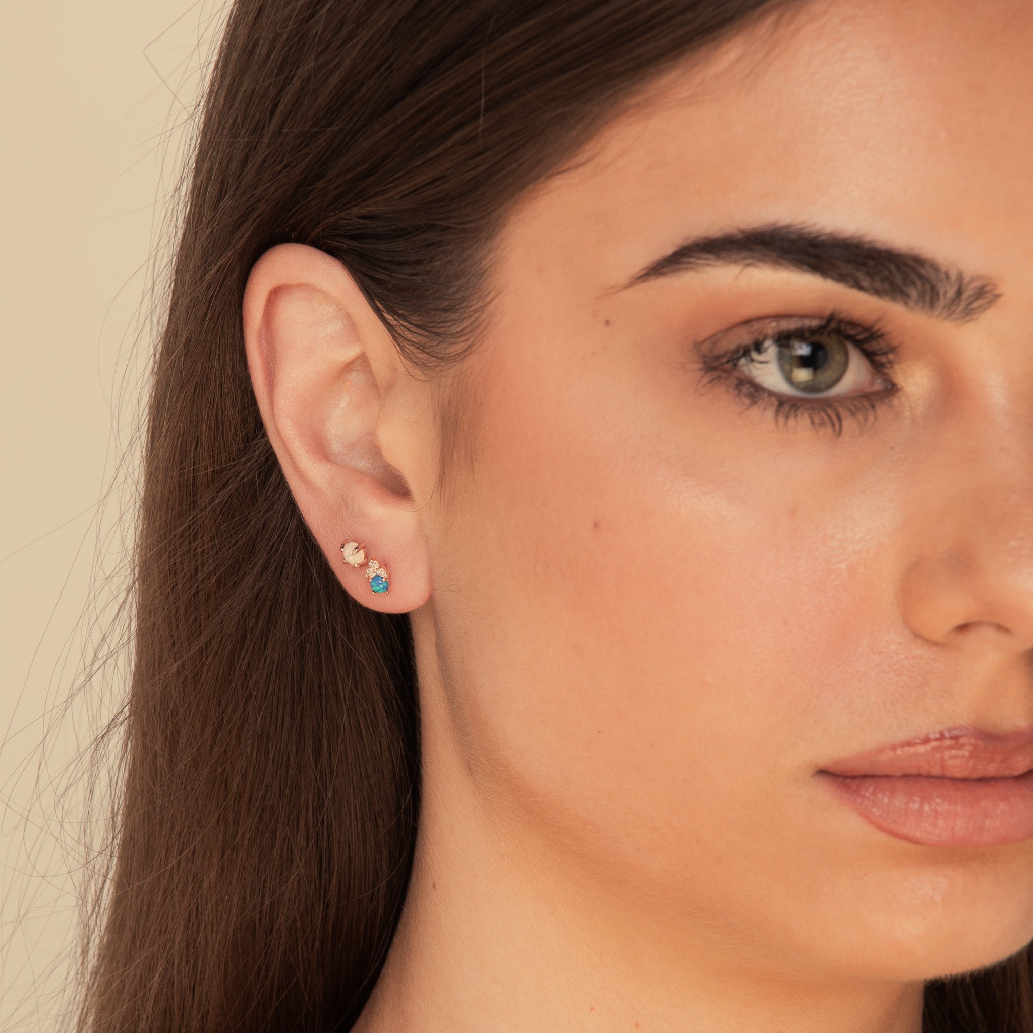 Lotus Opal Sapphire Earrings - Camile & Stone