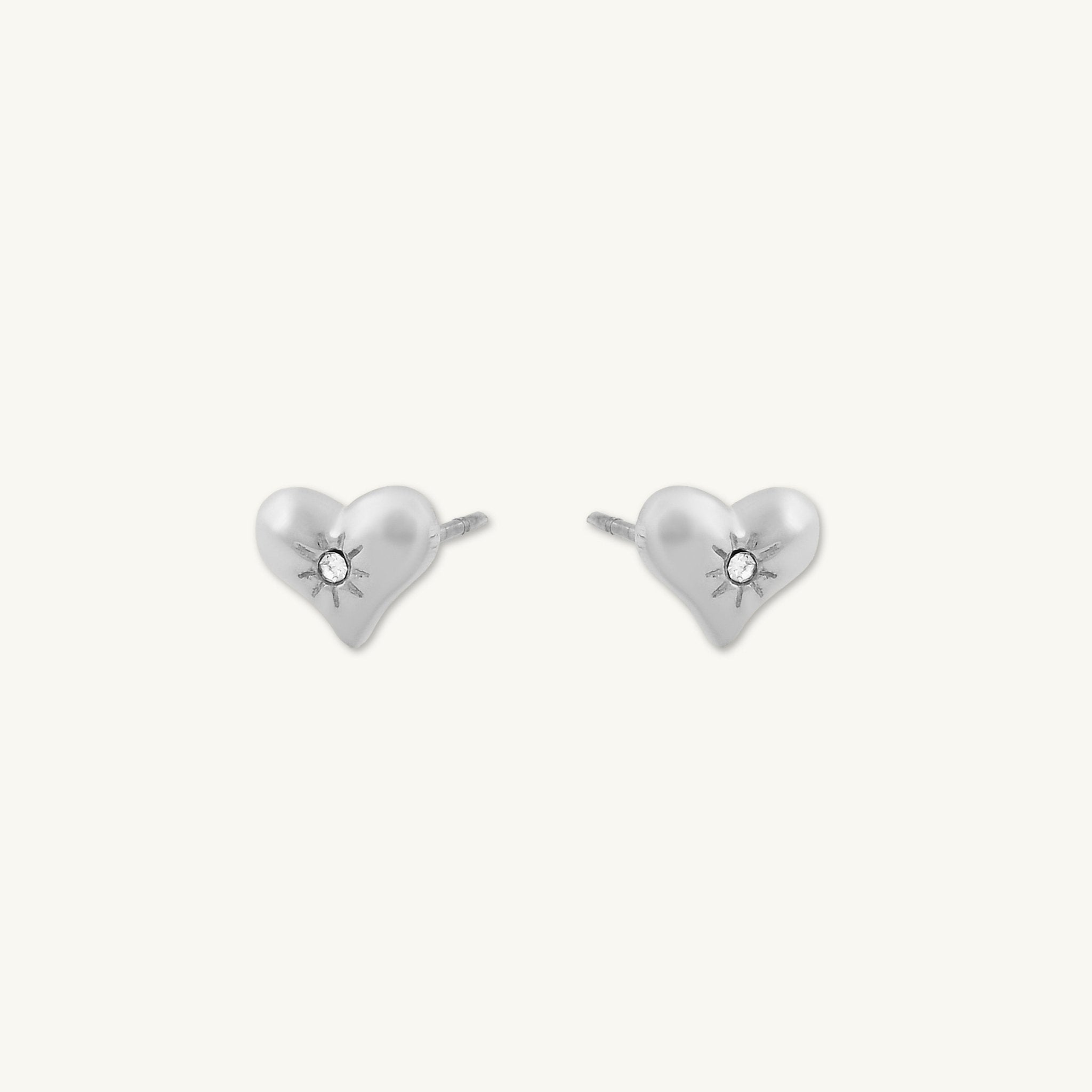 Love Heart North Star Earrings - Camile & Stone