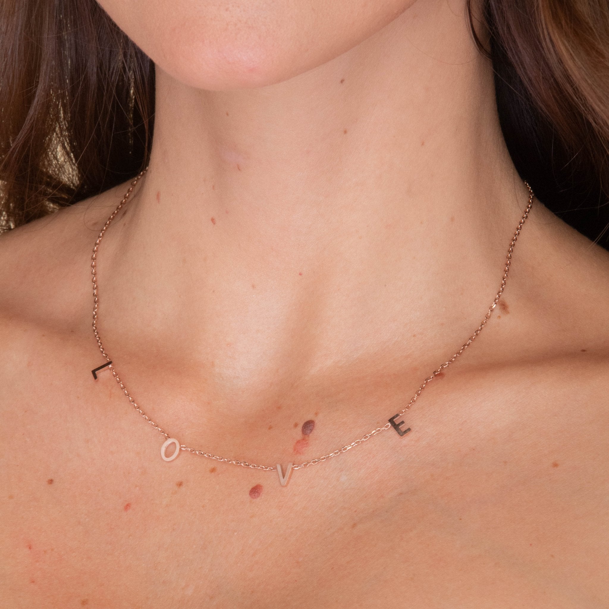 LOVE Letter Chain Necklace - Camile & Stone