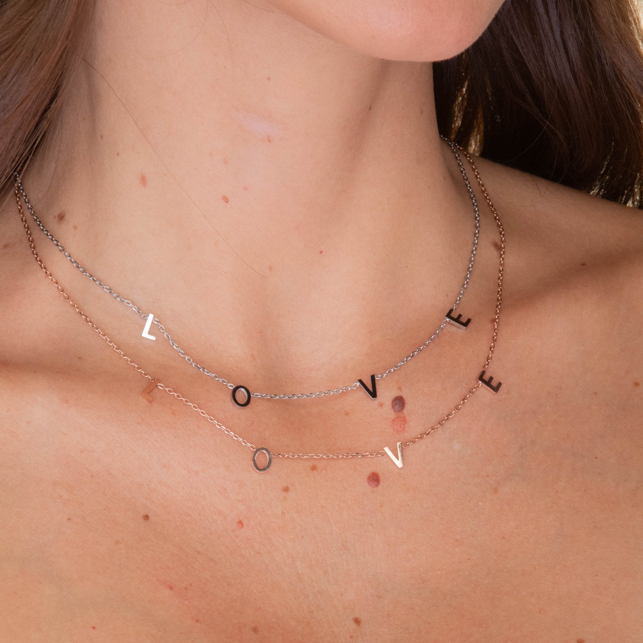 LOVE Letter Chain Necklace - Camile & Stone