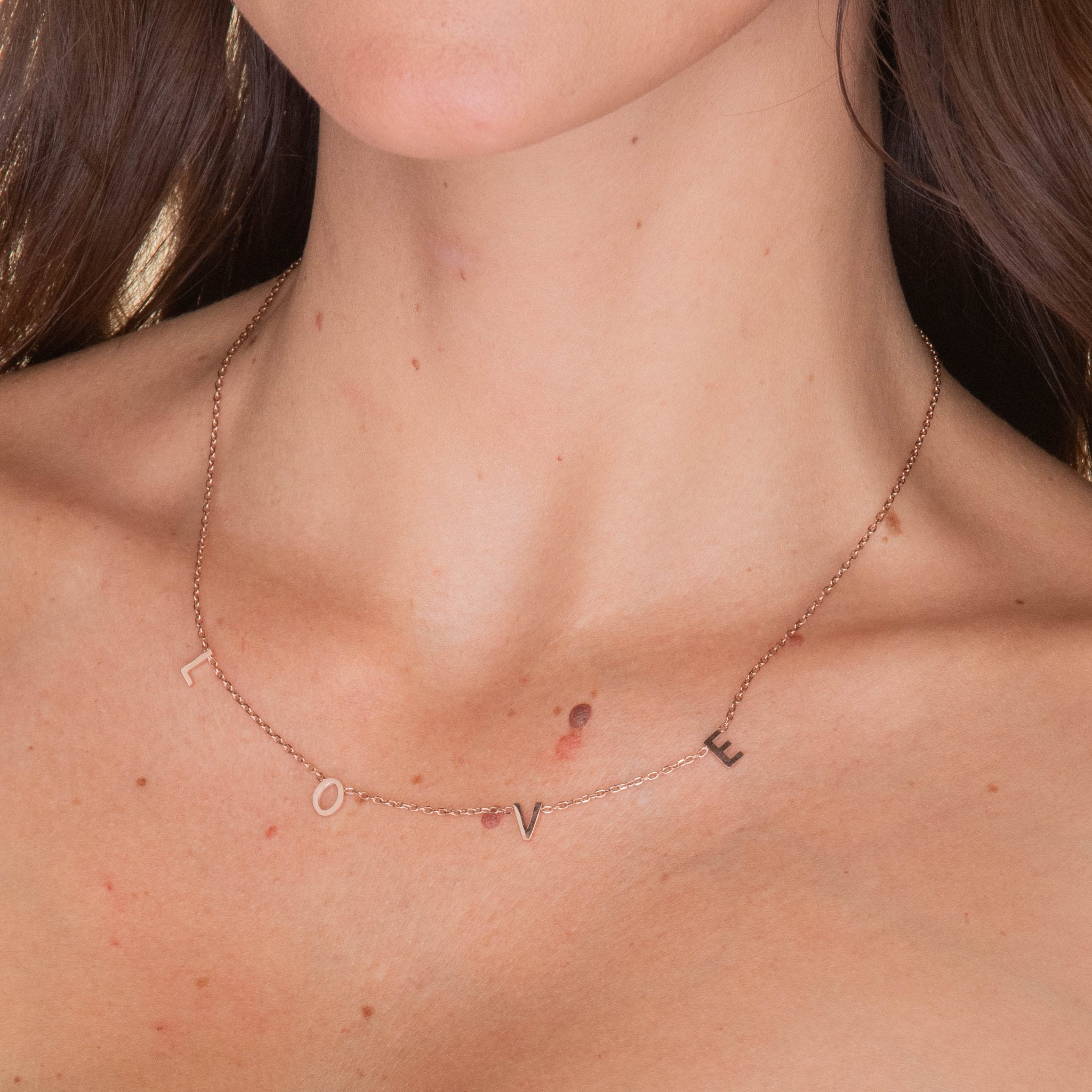 LOVE Letter Chain Necklace - Camile & Stone