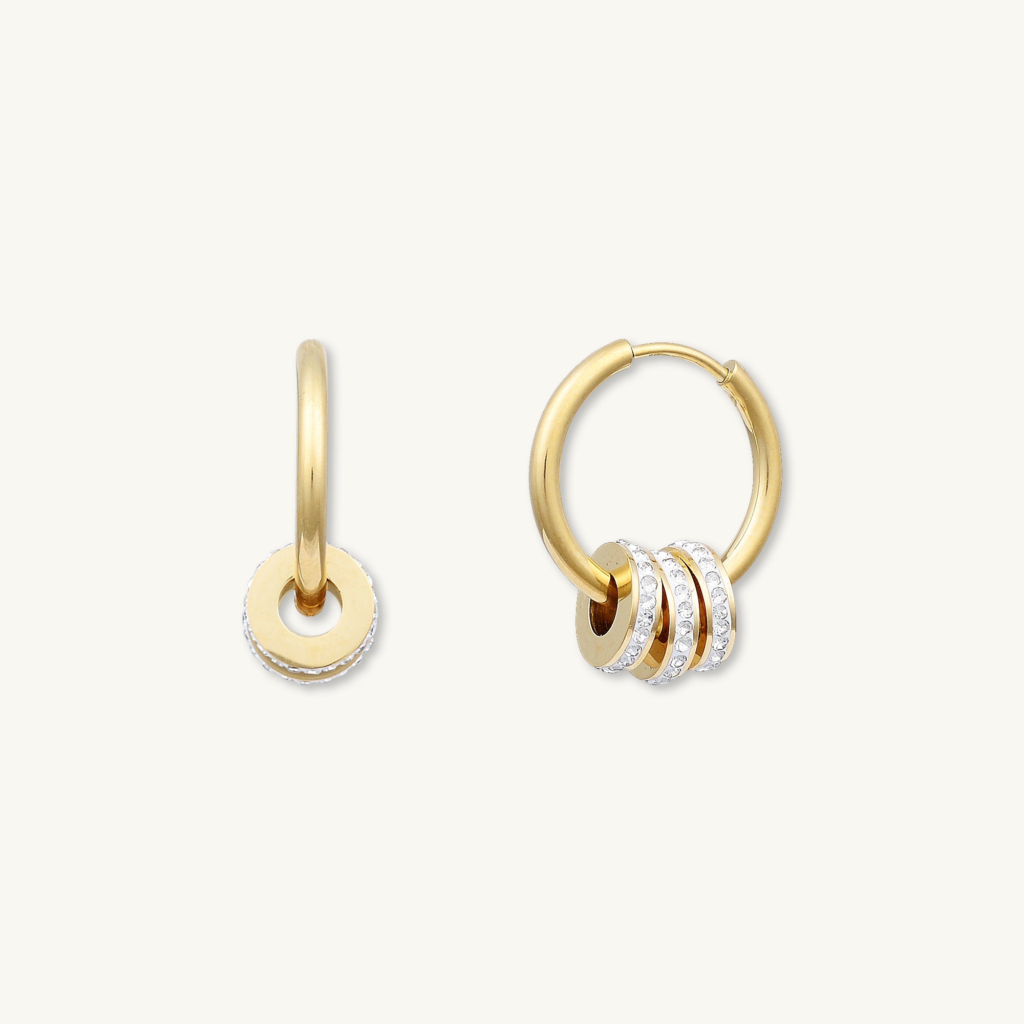 Luna Zirconia Hoop Earrings - Camile & Stone