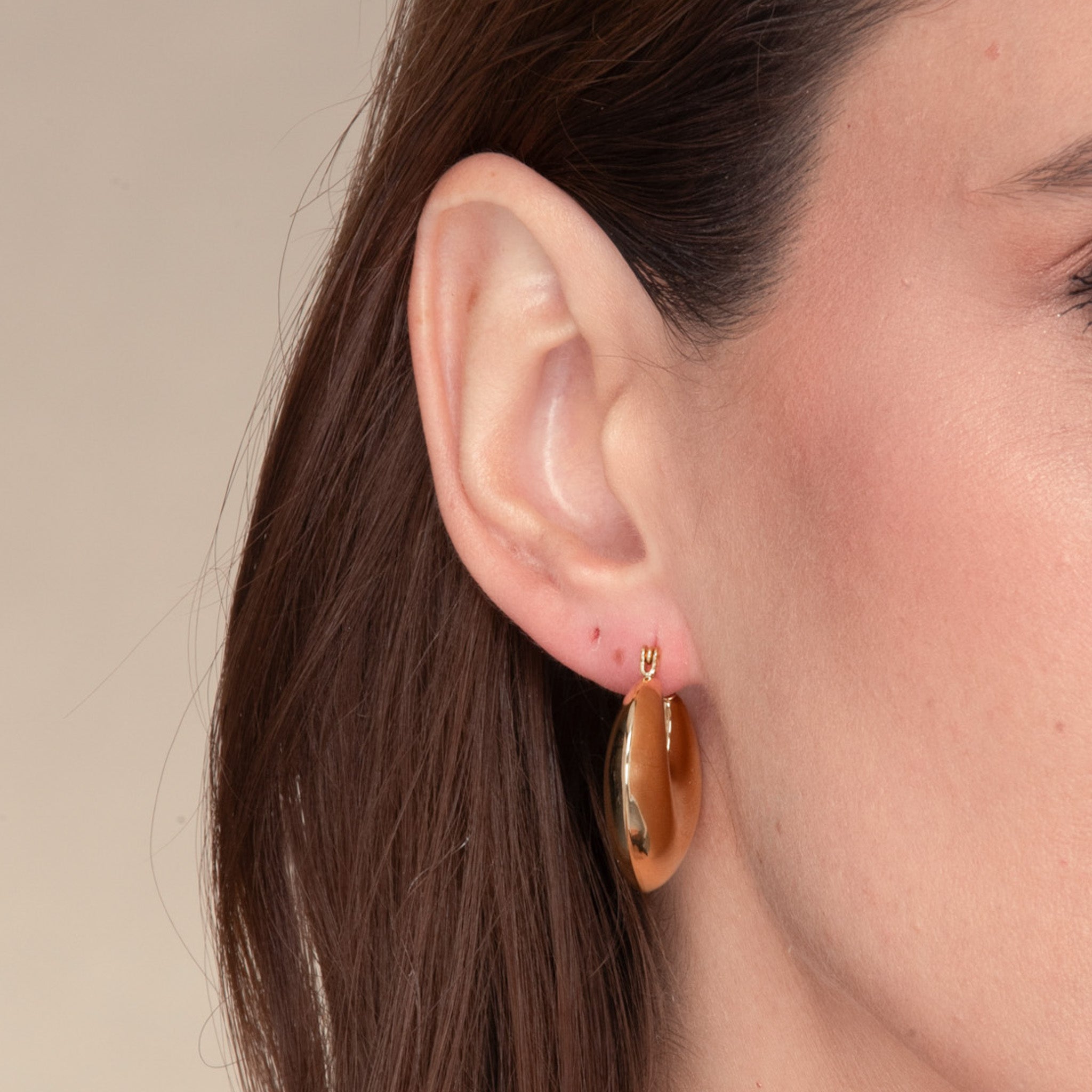 Marina Dome Hoop Earrings - Camile & Stone