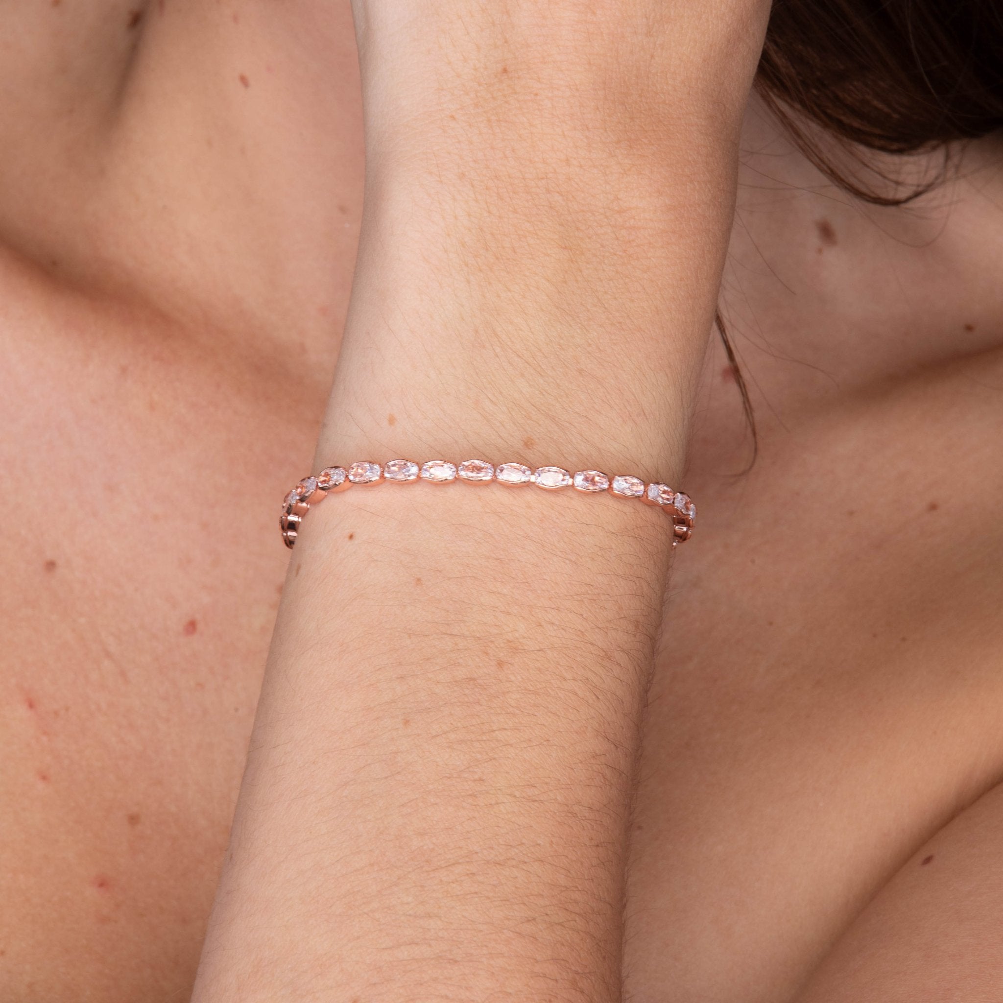 Marquise Tennis Zirconia Bracelet - Camile & Stone