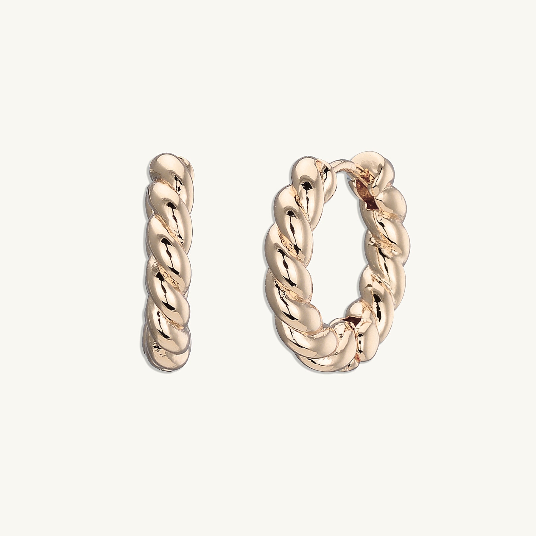 Mini Croissant Huggie Earrings - Camile & Stone