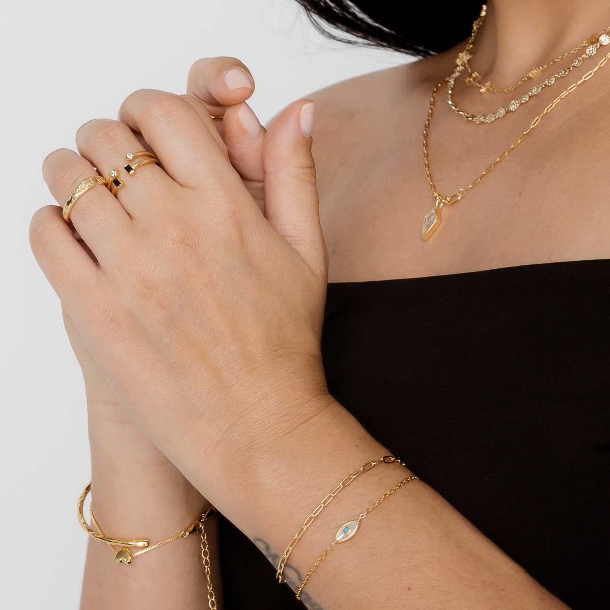 Molten Open Cuff Ring - Camile & Stone