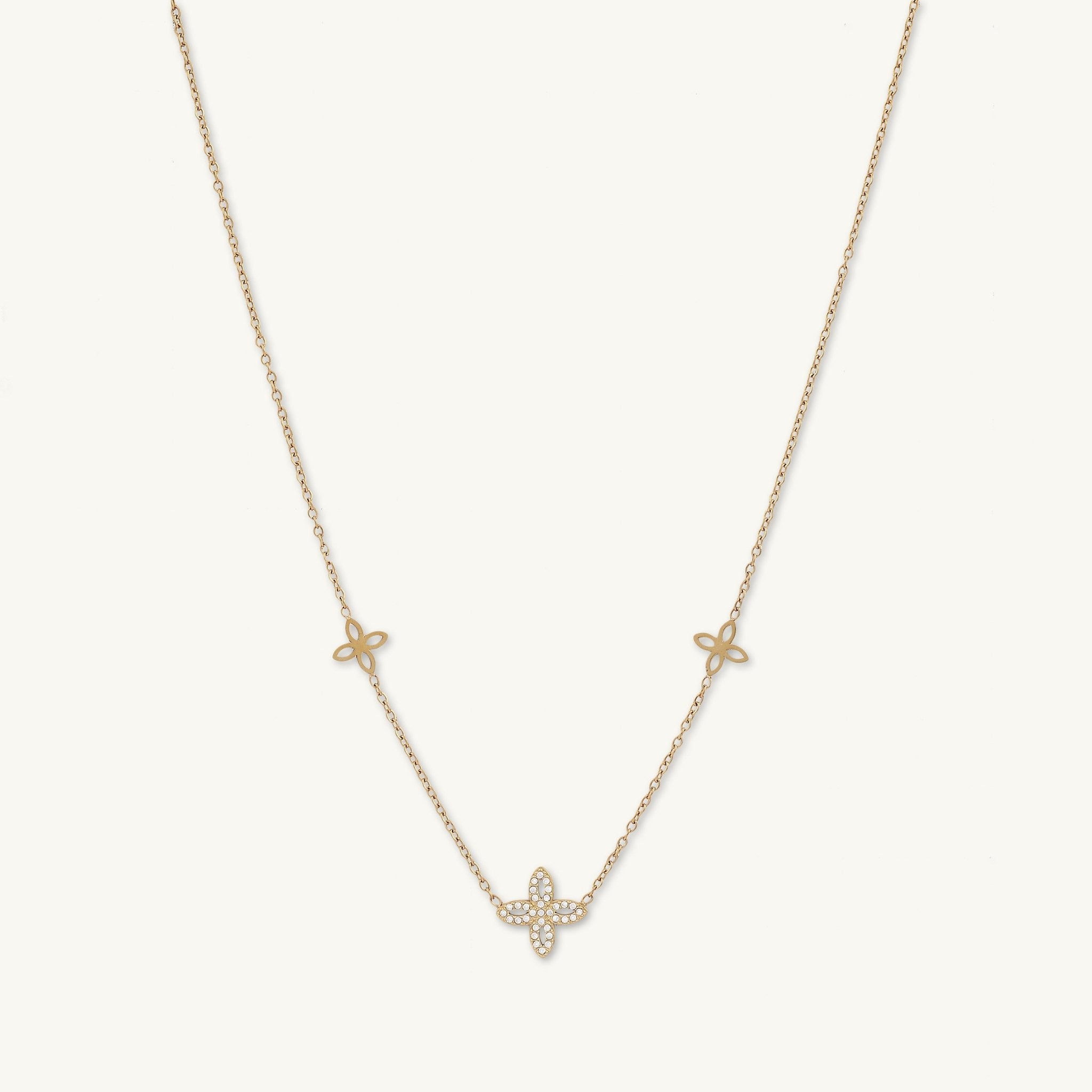 Multi Marquise Clover Sapphire Necklace - Camile & Stone